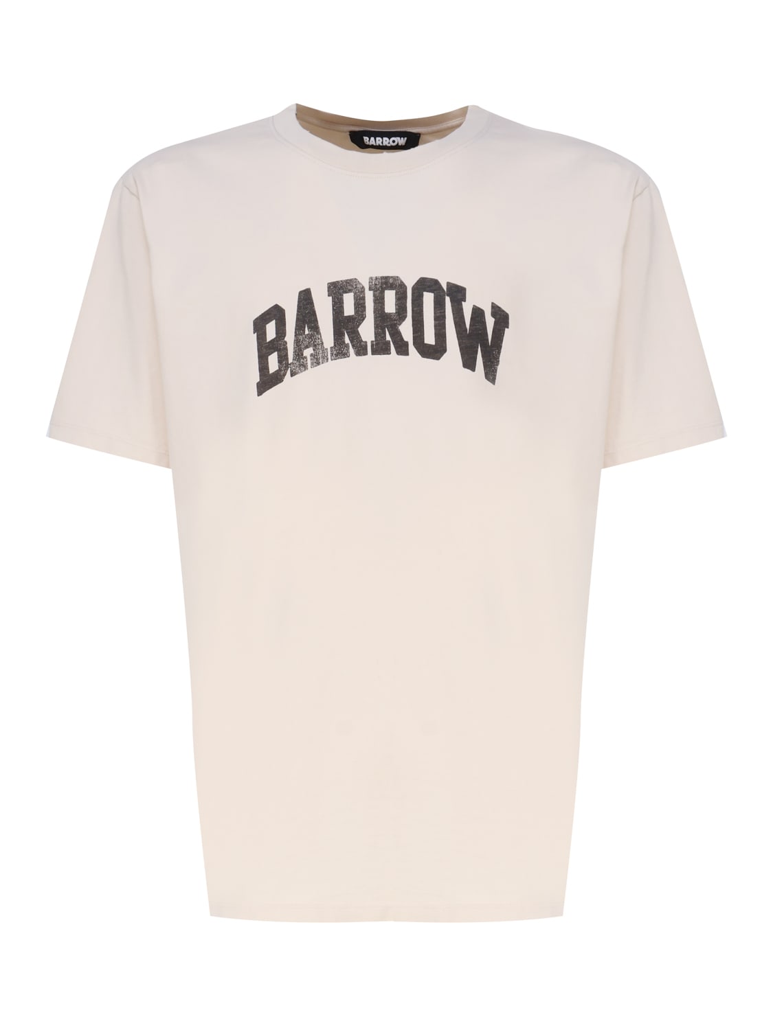 Shop Barrow T-shirt With Logo In Cream
