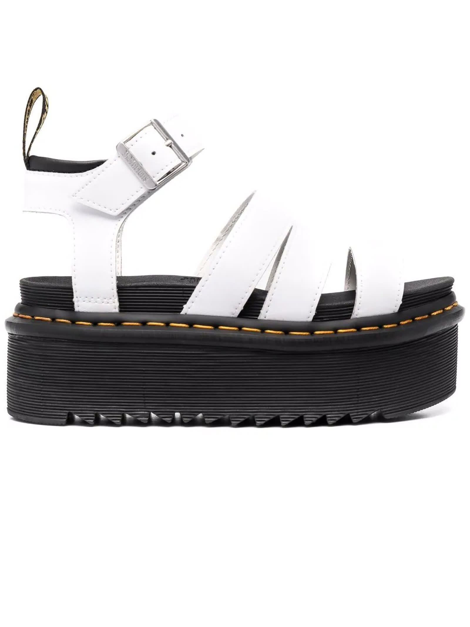 Dr. Martens White Leather Sandals