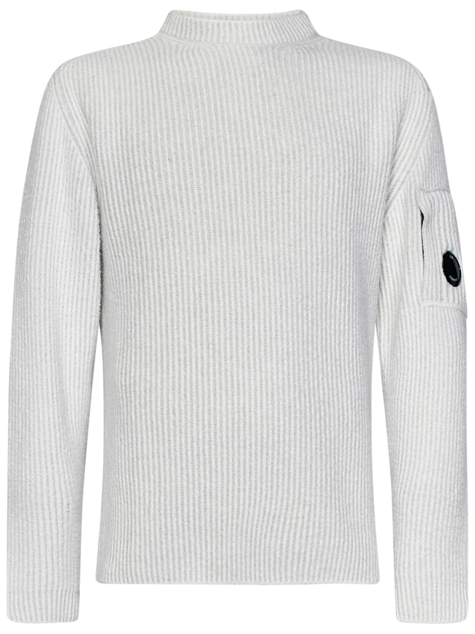 Shop C.p. Company Sweater In White