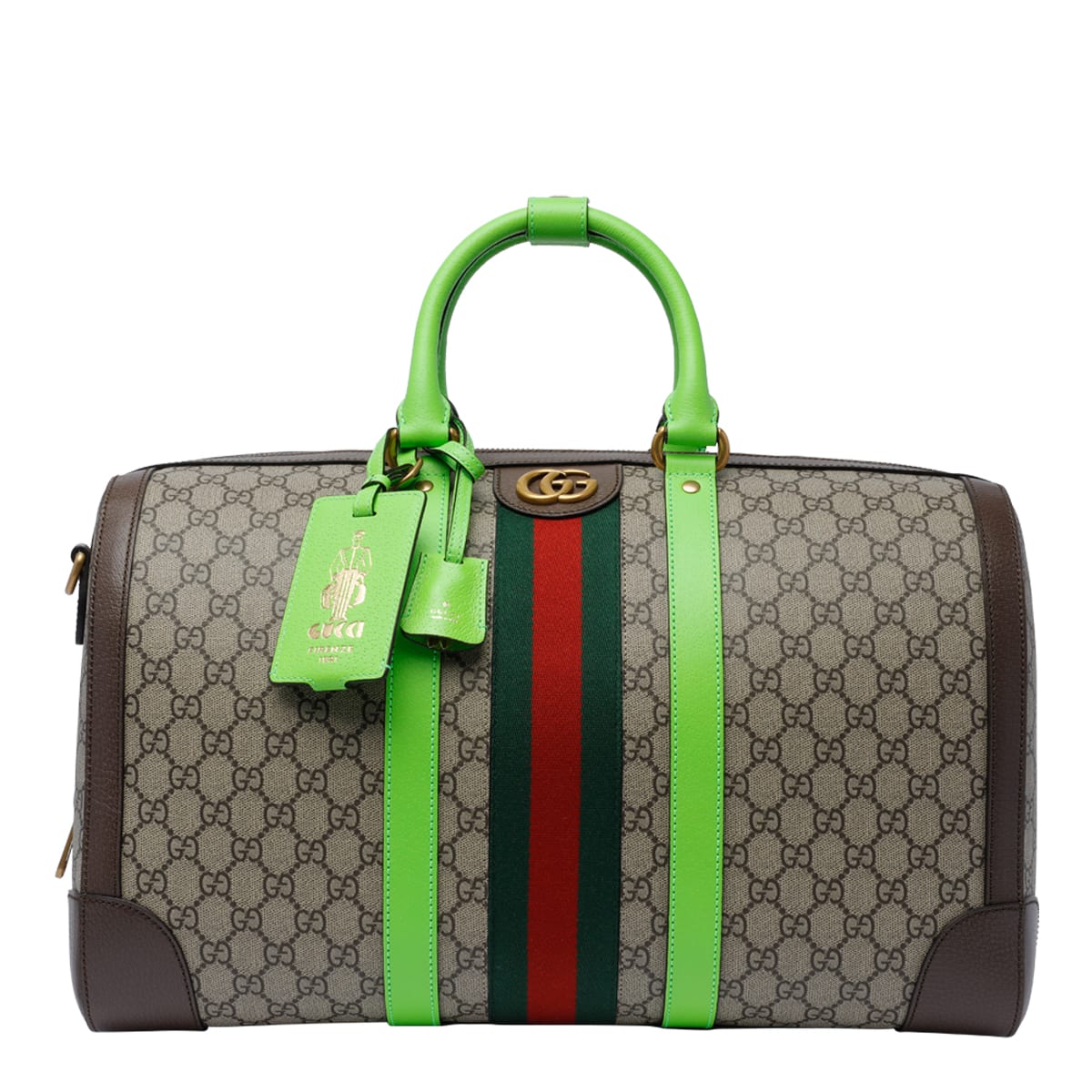 Shop Gucci Medium  Savoy Duffle Bag In Brown