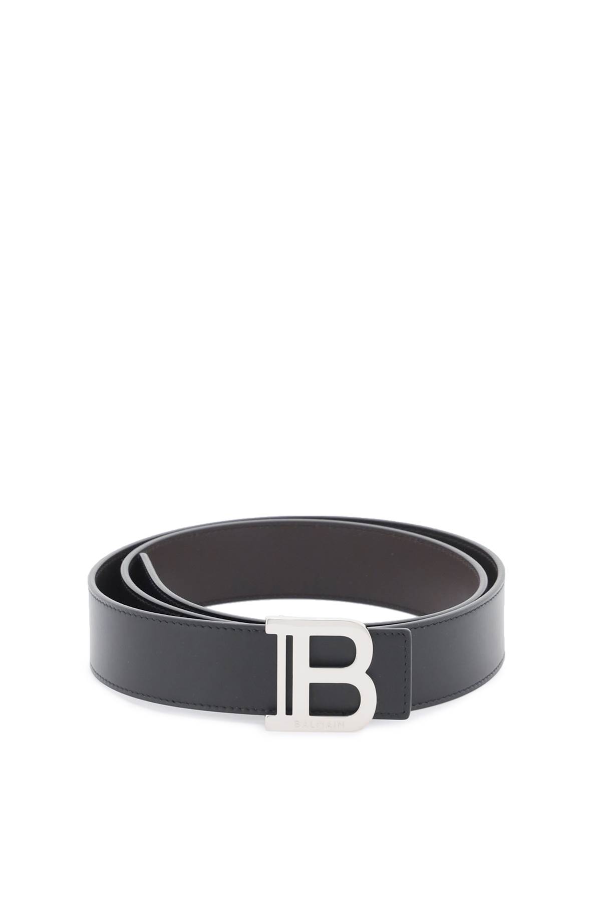 Balmain Reversibile B-belt In Noir Marron (black)