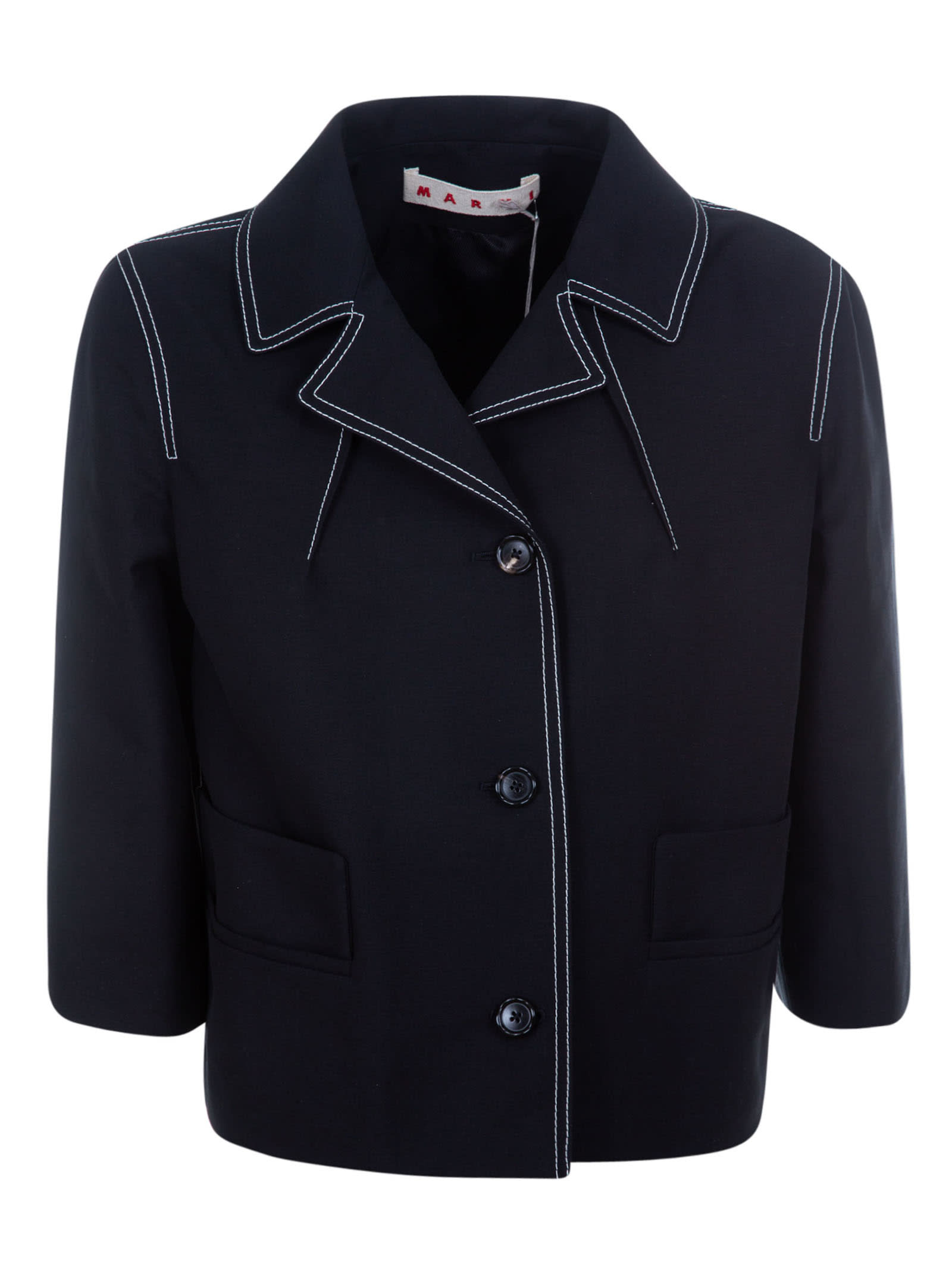 MARNI STITCHING DETAILS JACKET,11270427