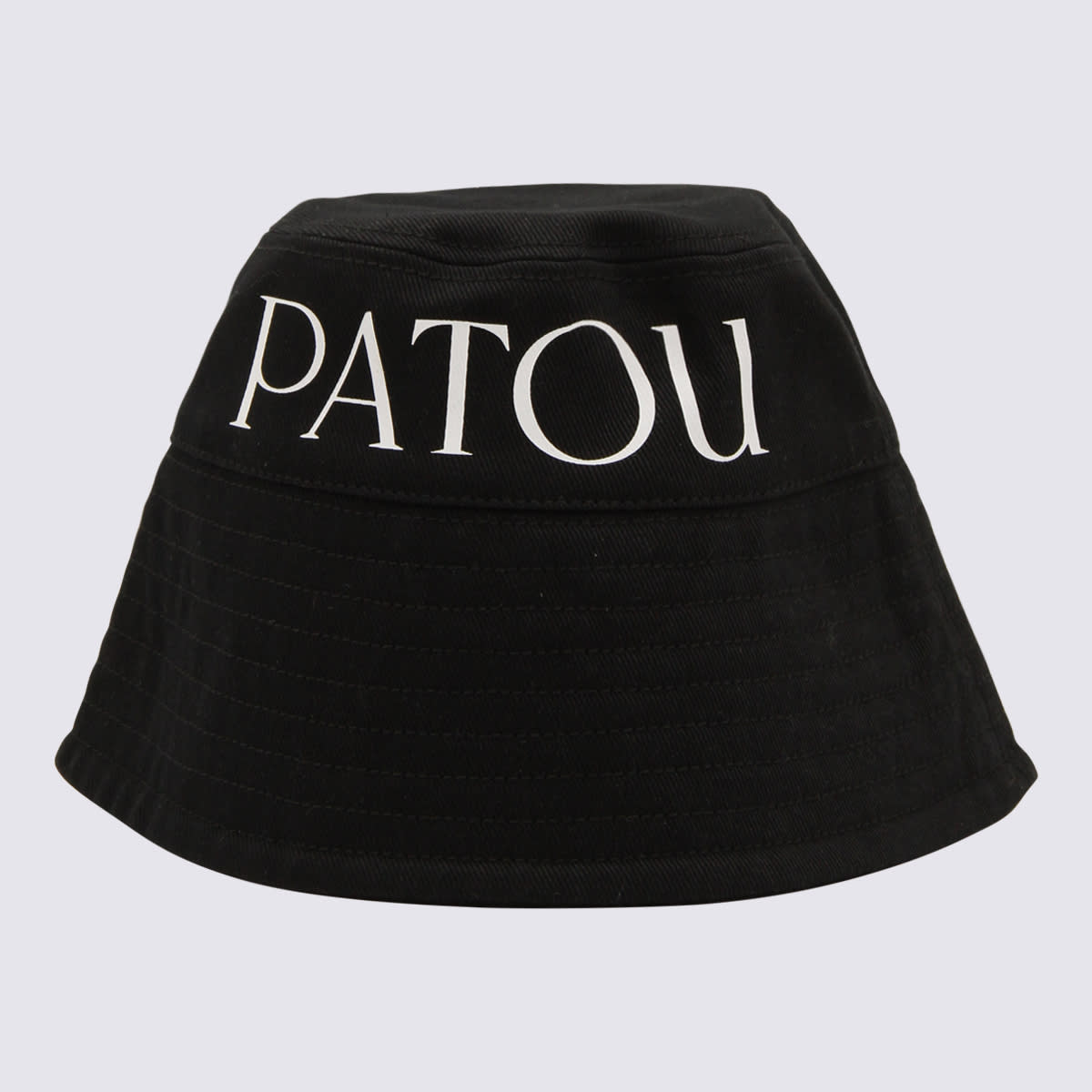 Patou Black And White Cotton Bucket Hat