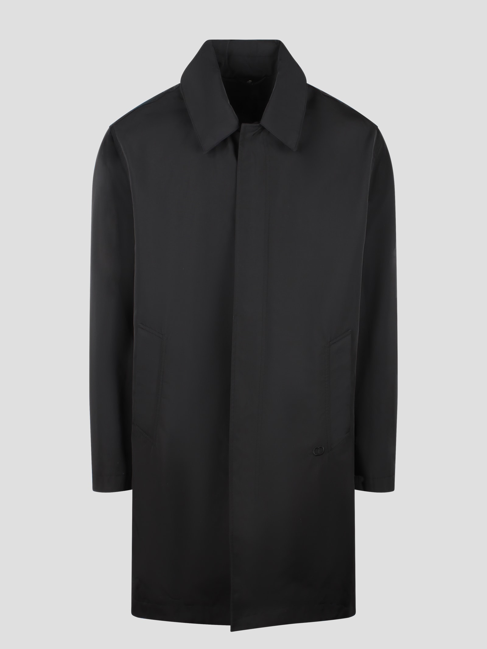 Shop Dior Cd Icon Trench Coat In Black