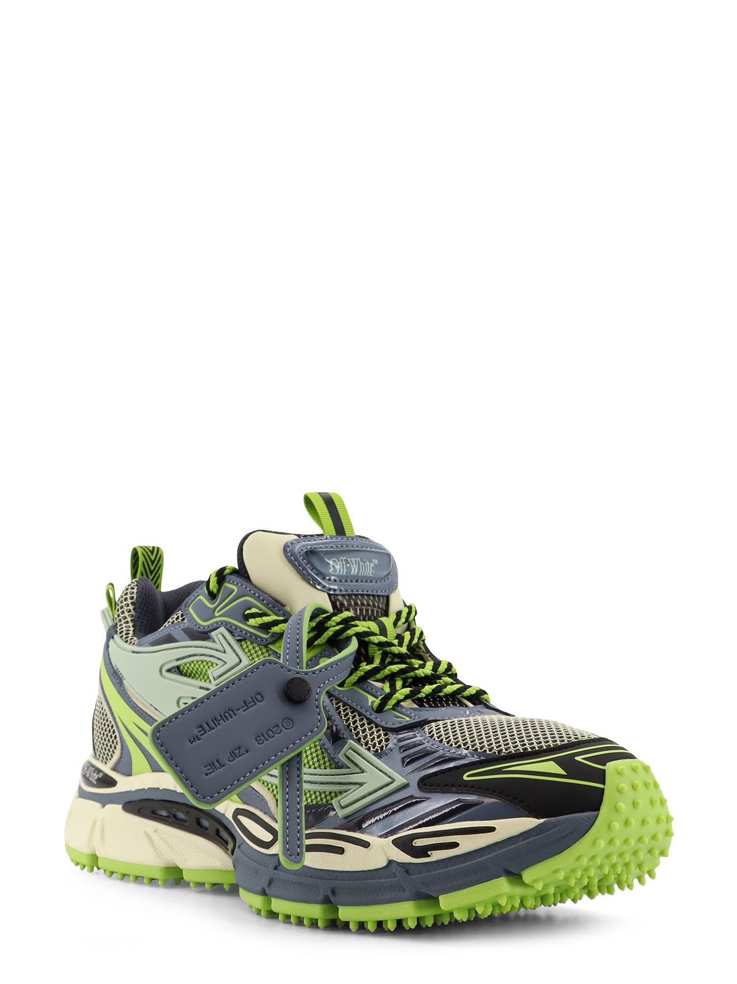 Off-white Ow Be Right Back Lace-up Rubber Sneakers In Multi