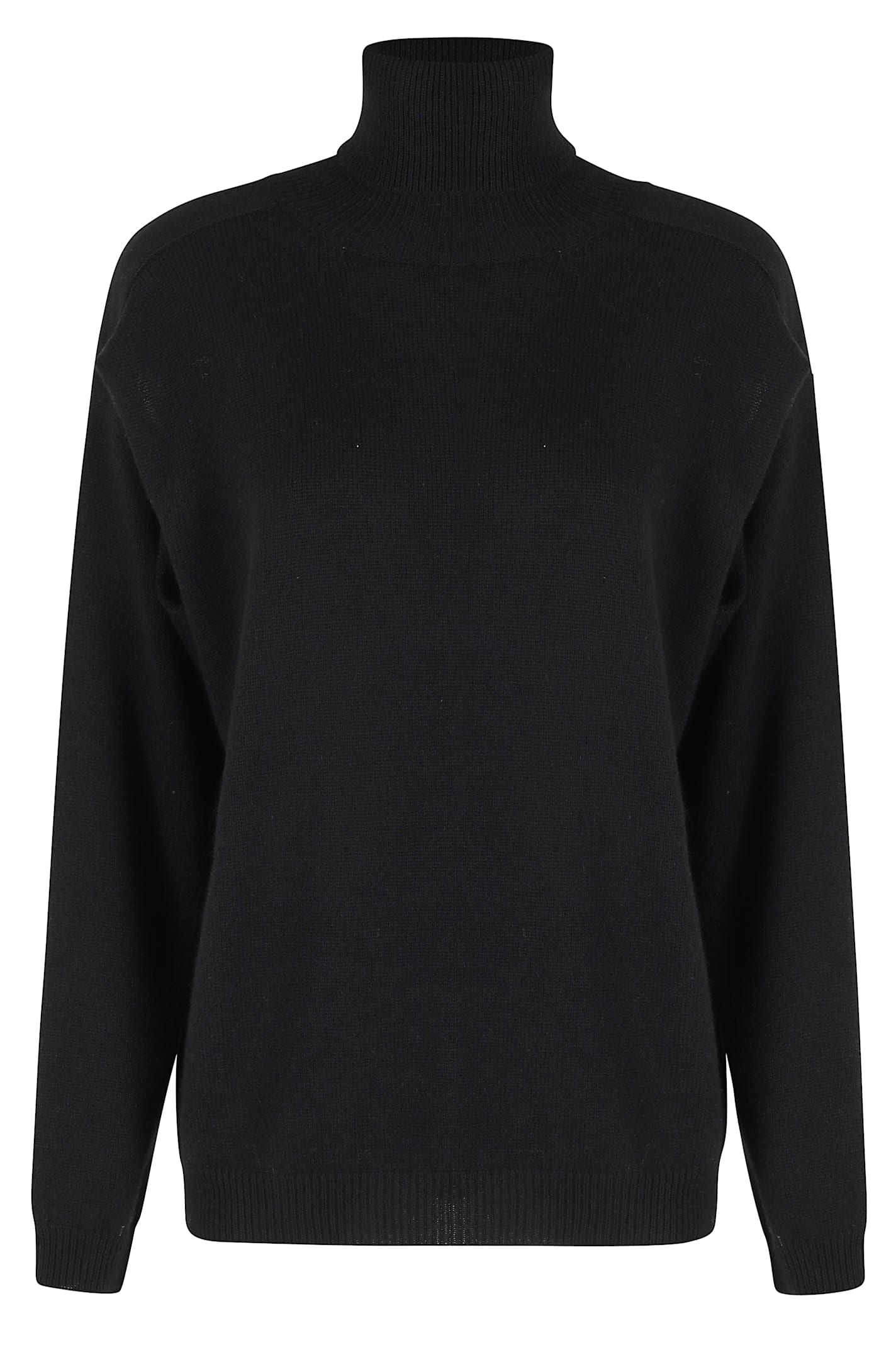 Federica Tosi Maglia Cut Collo Alto In Black