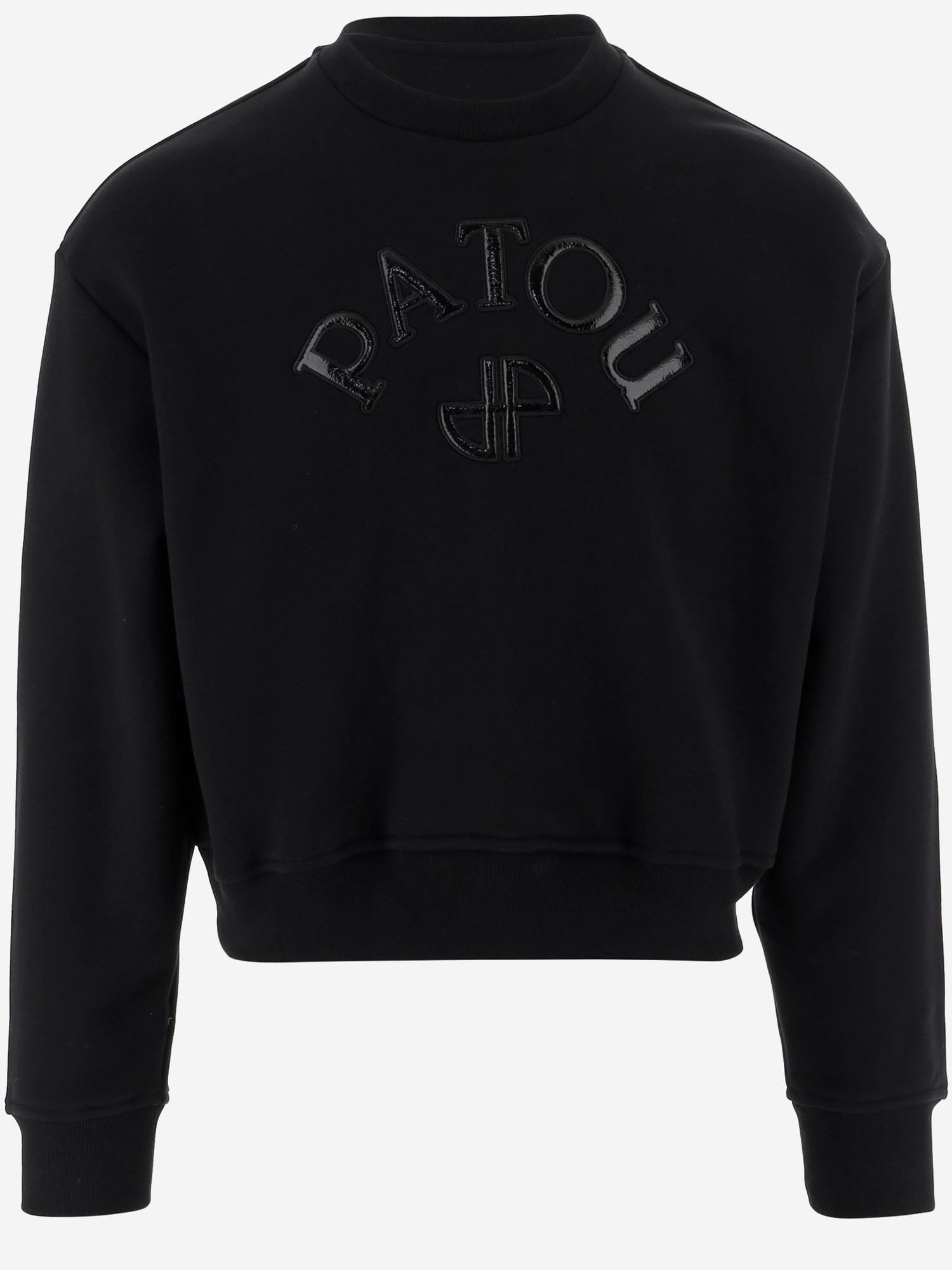 Patou Sweatshirt With Logo And Jp Monogram In Black