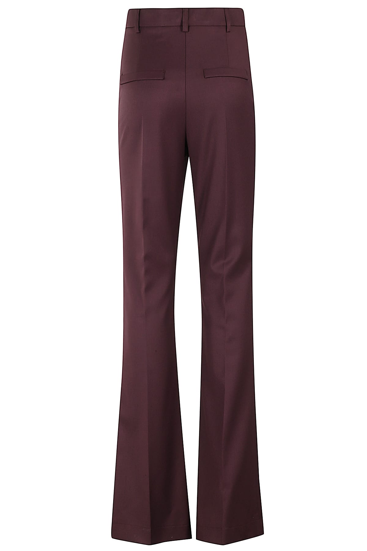 Shop Hebe Studio The Georgia Pant Soft Crepe In Burgundy