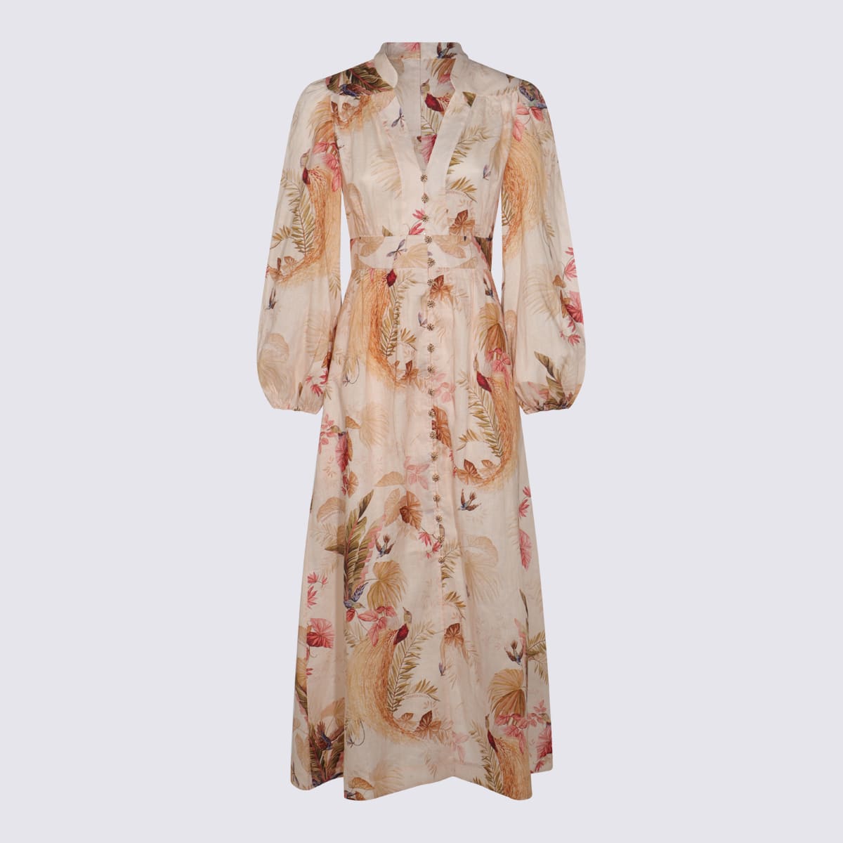 Cream Linen Dress