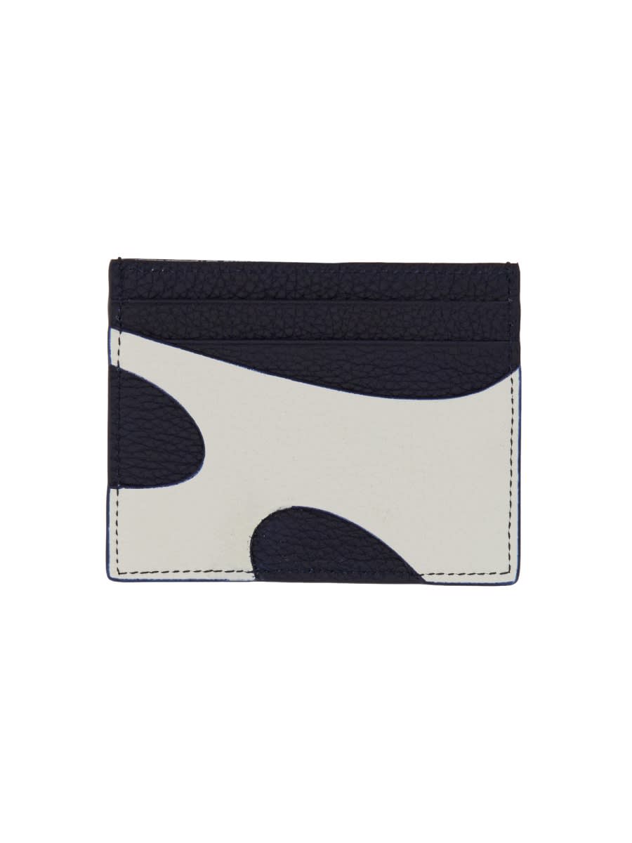 Shop Ferragamo Leather Card Holder In White
