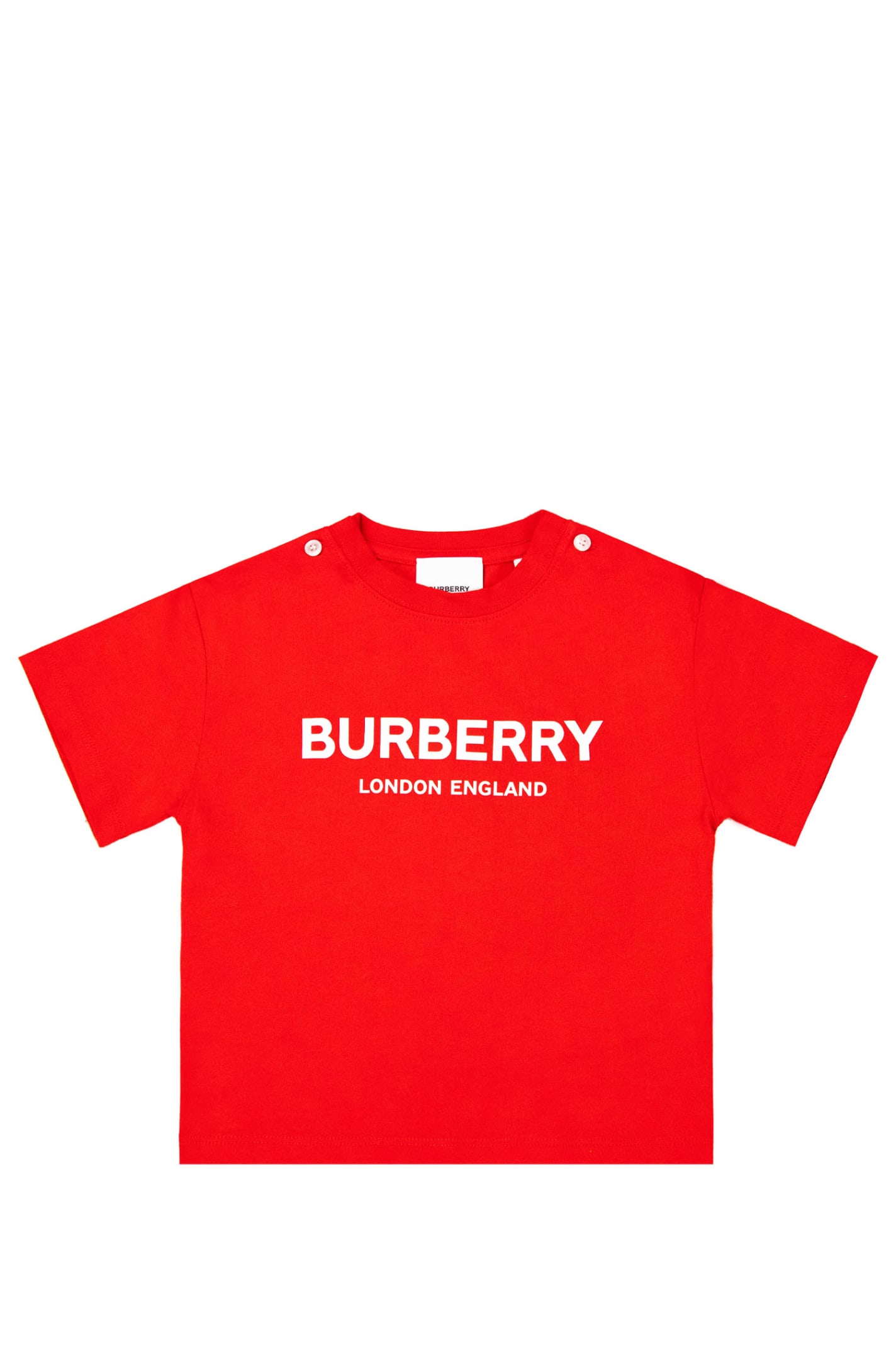 Burberry Babies' Cotton T-shirt In Red