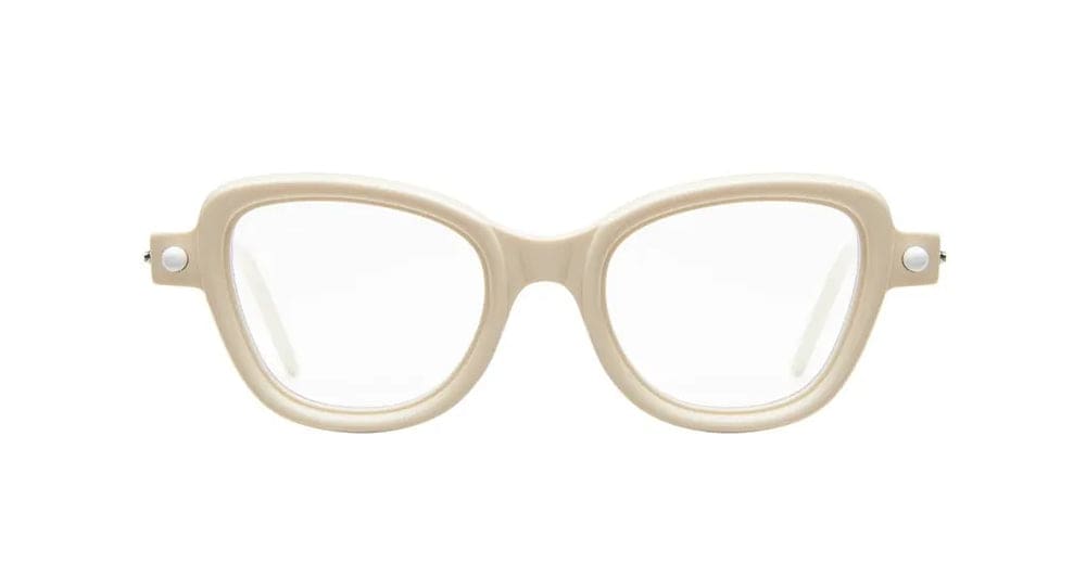 Shop Kuboraum Mask P5 - Ivory Glasses In Ivory/cream