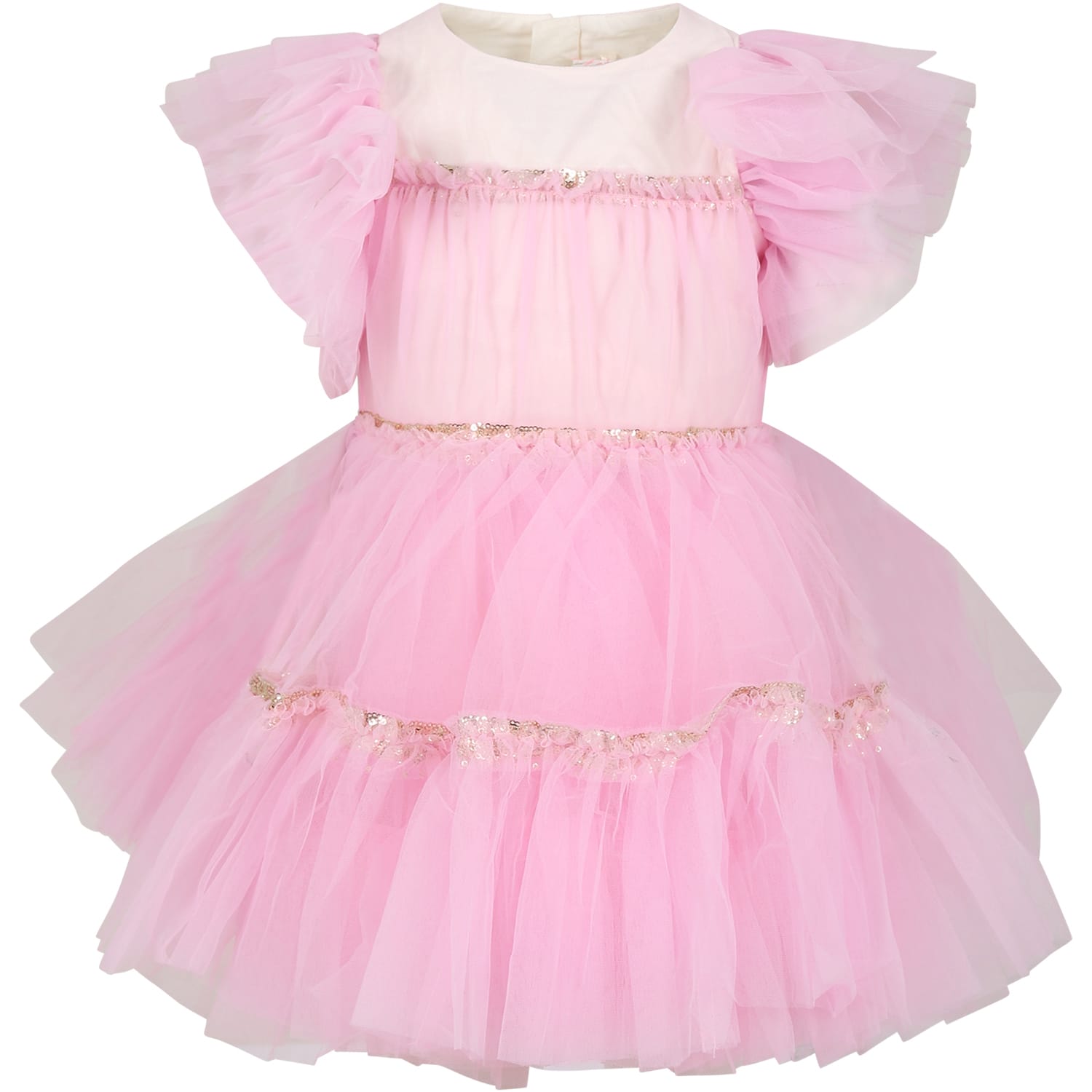 Billieblush Kids' Pink Tulle Dress For Girl