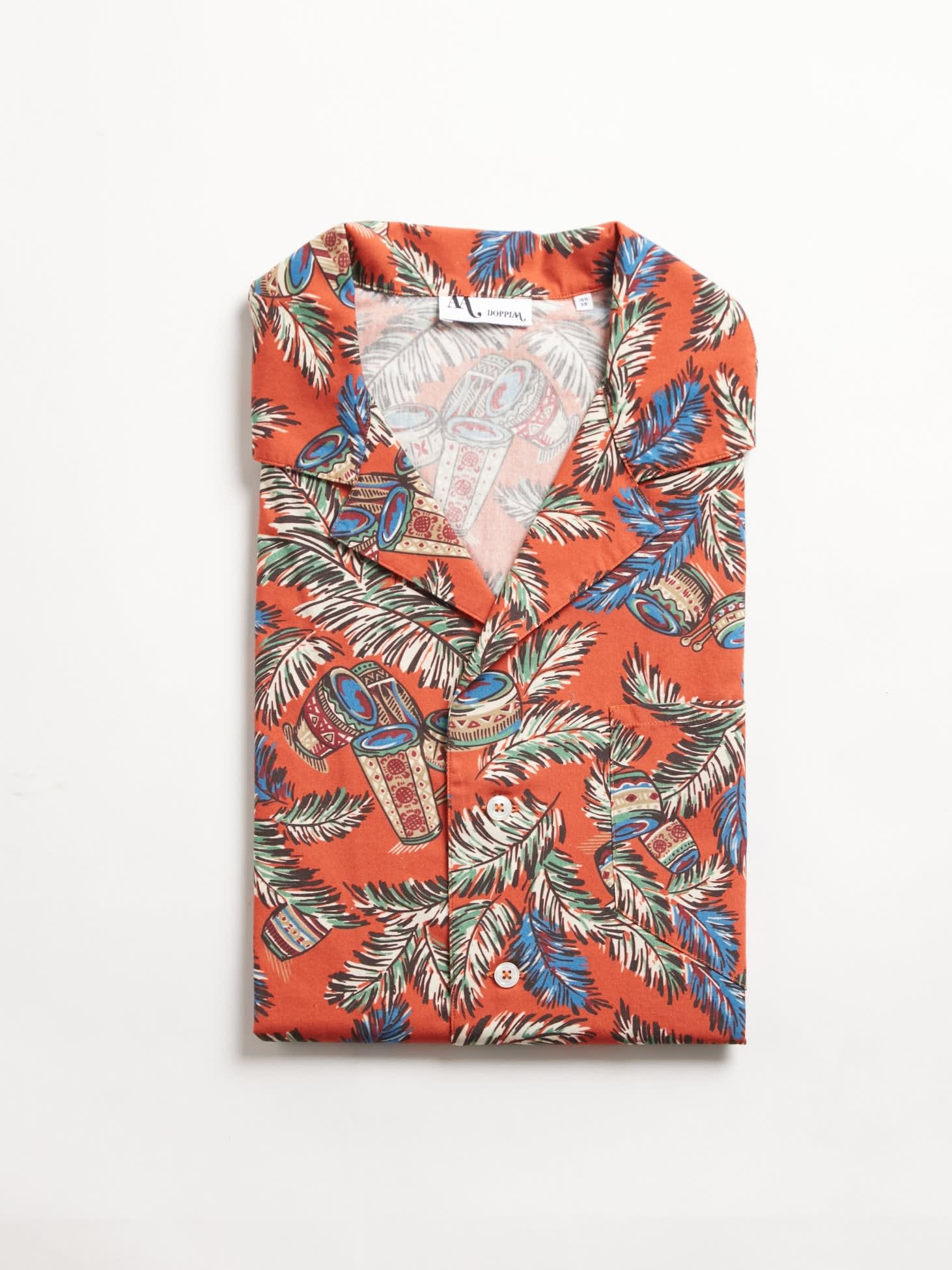 Doppiaa Aambala Tropical Pattern Shirt