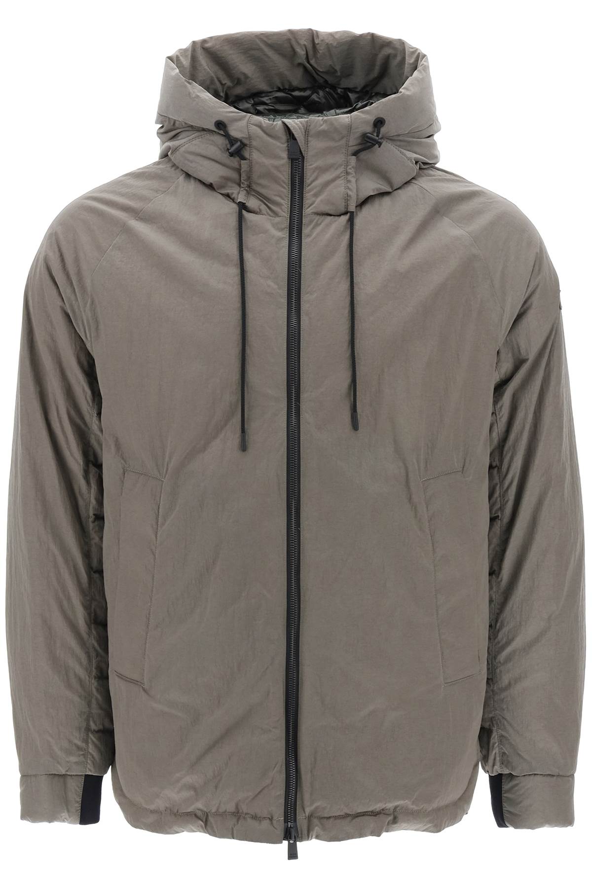 Shop Tatras Iglaile Hooded Midi Puffer Jacket In Mocha (grey)