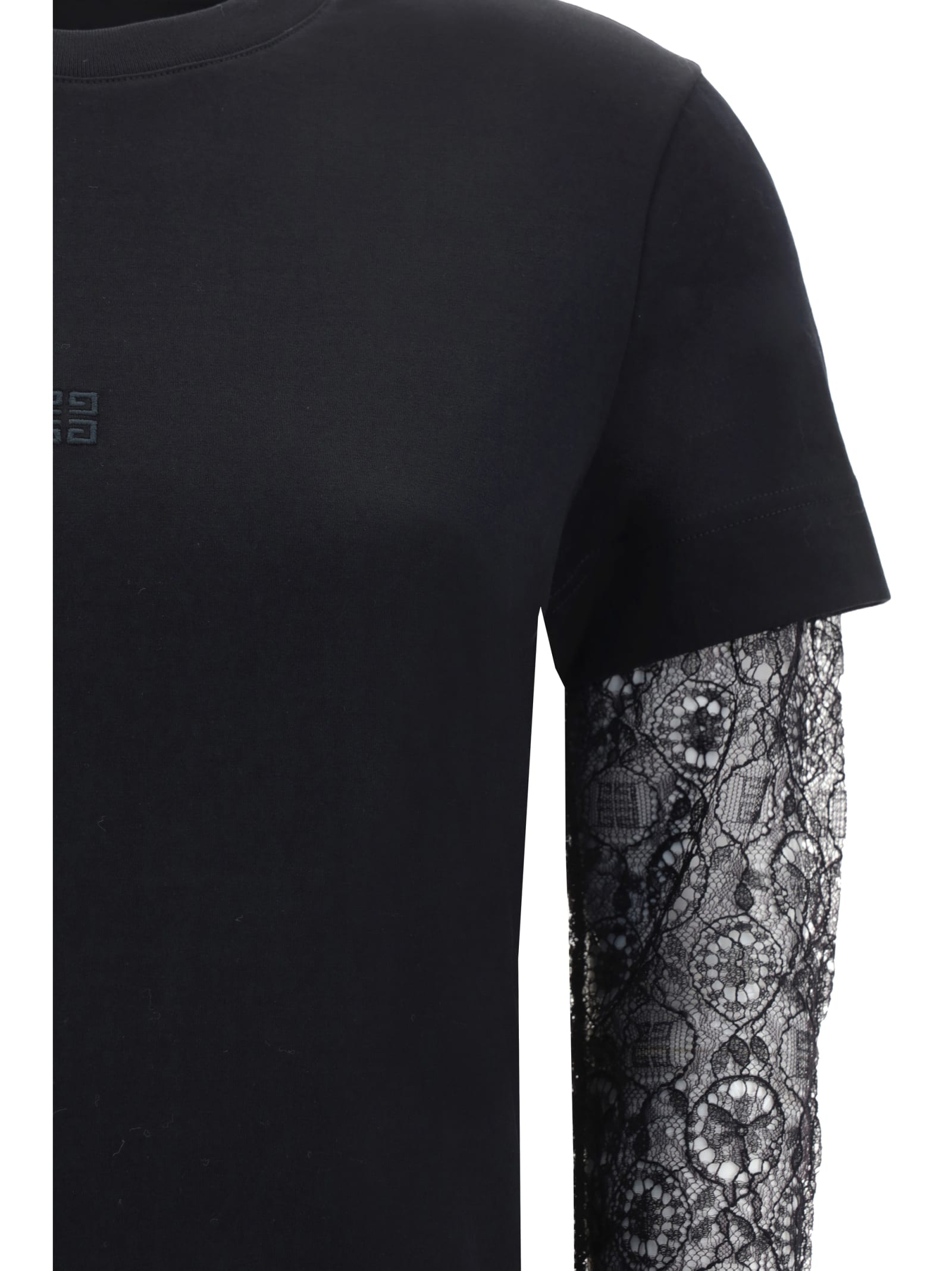 Shop Givenchy Long Sleeve Jersey In Black