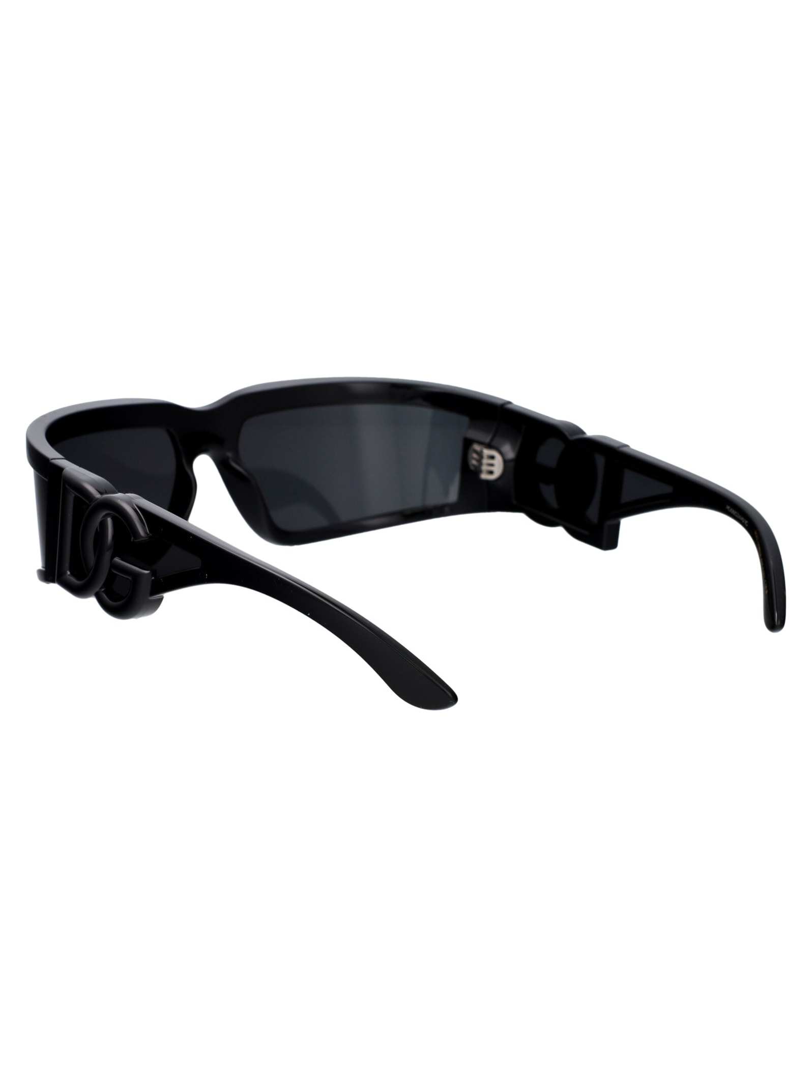 Shop Dolce &amp; Gabbana Eyewear 0dg6198 Sunglasses In 501/87 Black