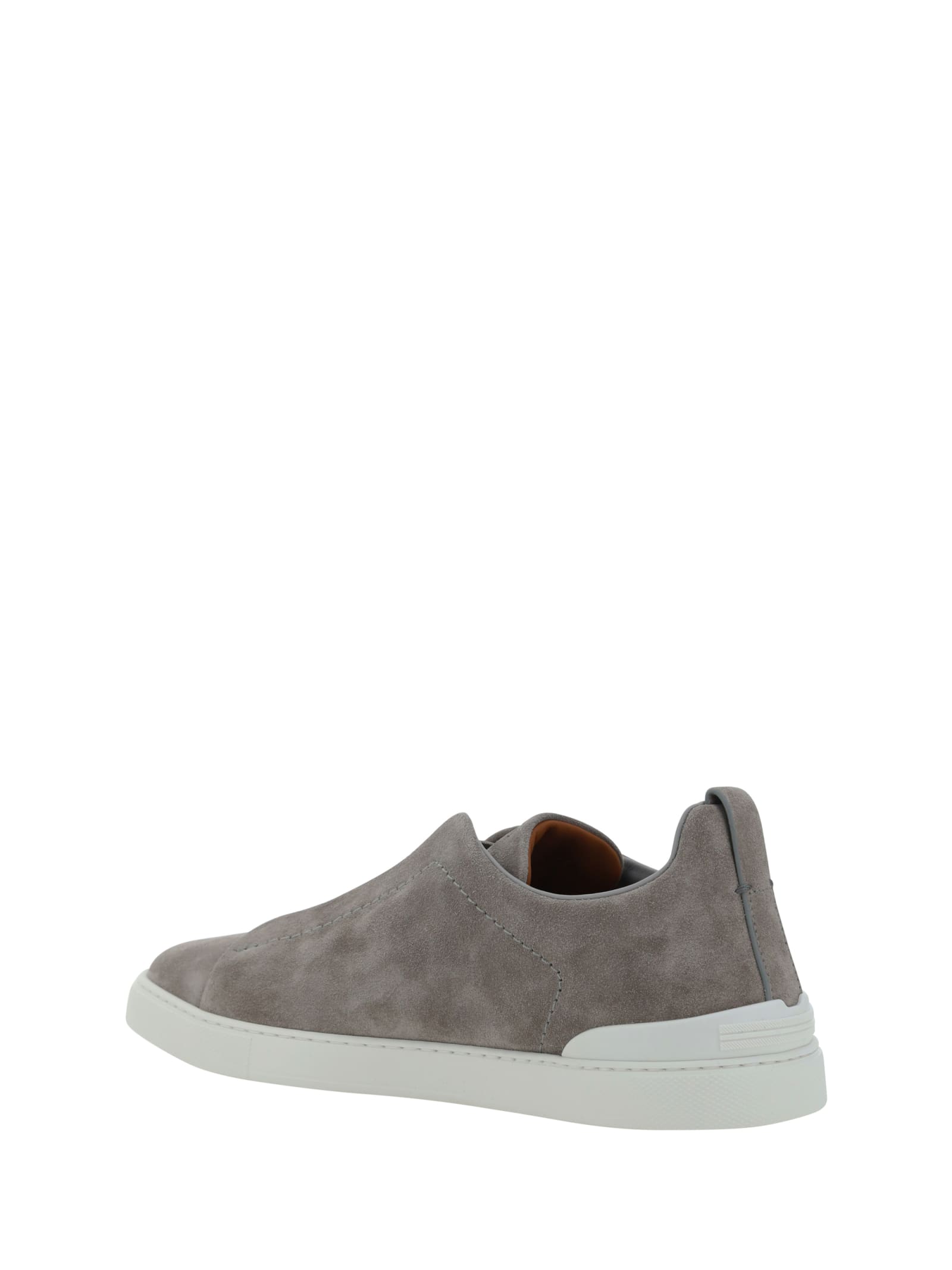 Shop Zegna Sneakers In Grey