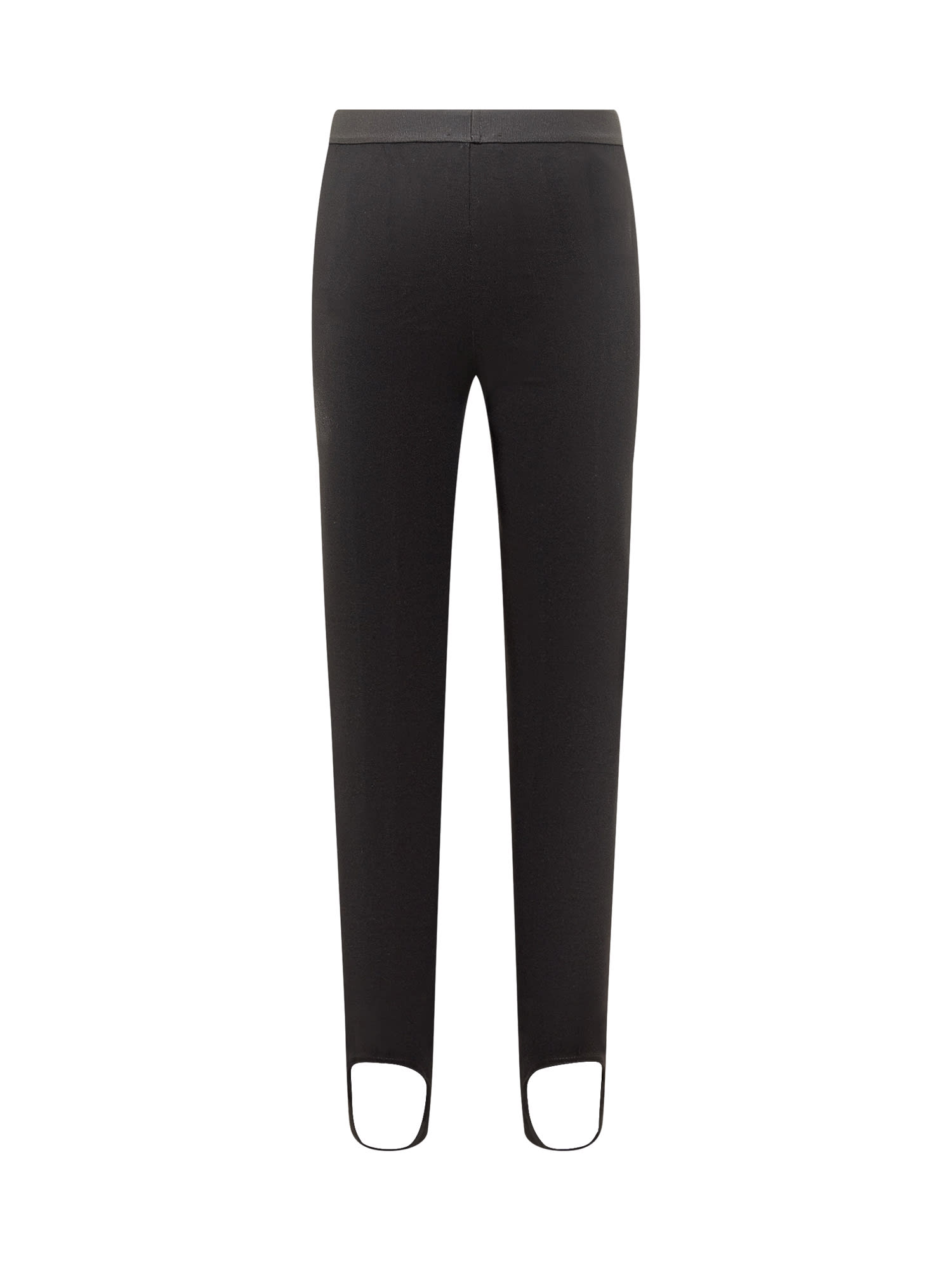 Shop Versace 90s Vintage Logo High-waist Leggings In Black