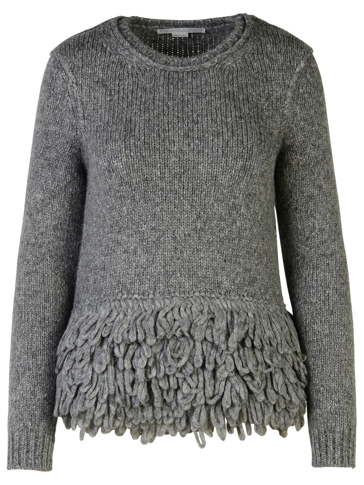 Stella Mccartney Grey Alpaca Blend Sweaters