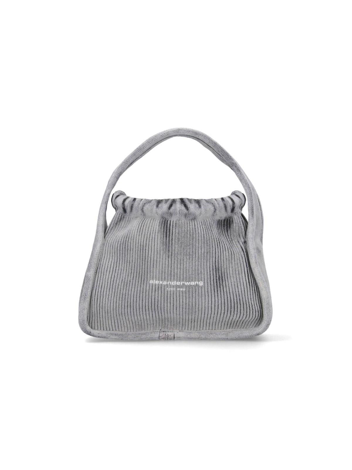 Shop Alexander Wang Ryan Small Tote Bag In Charcoal