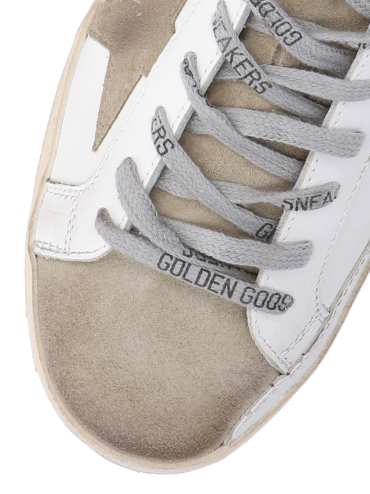 Shop Golden Goose Super-star Sneakers In White