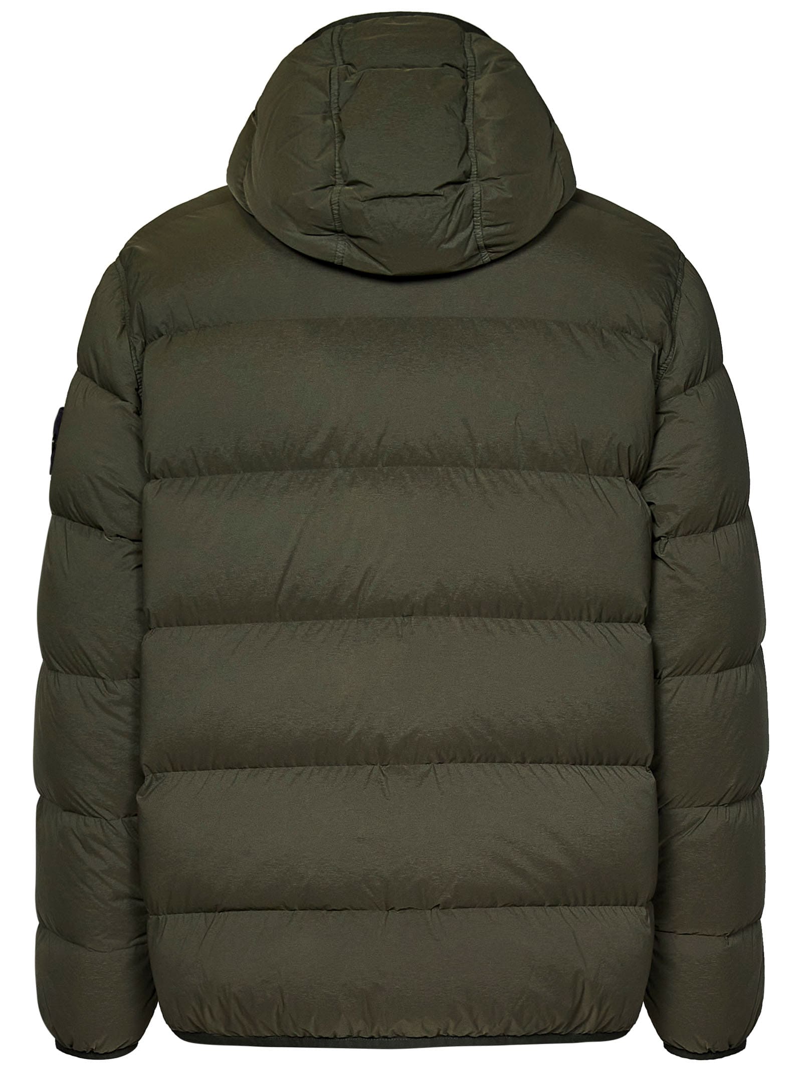 Shop Stone Island Down Jacket In Green