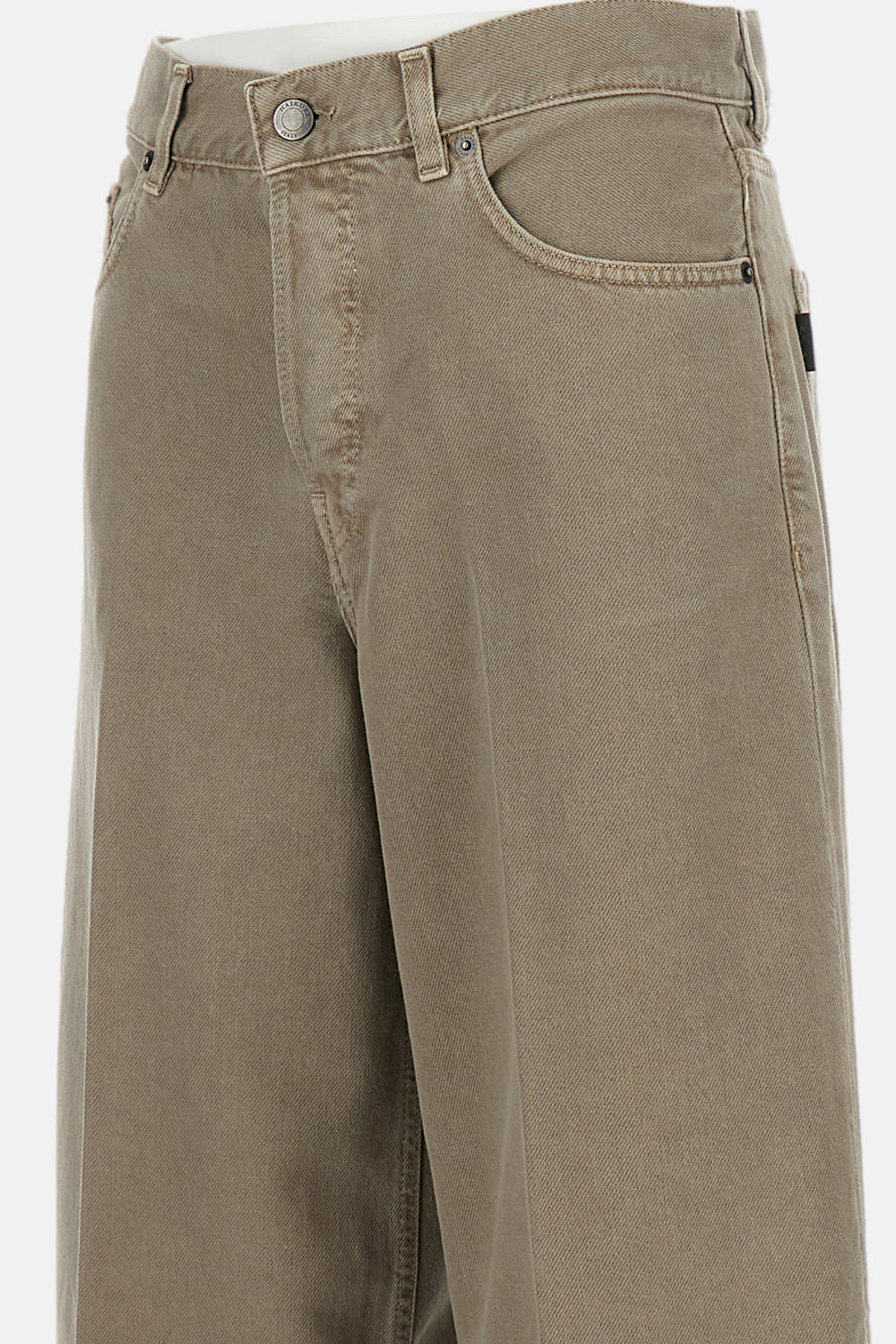 Haikure Candy Pleated Stretch Low-rise Wide-leg Jeans In Neutral