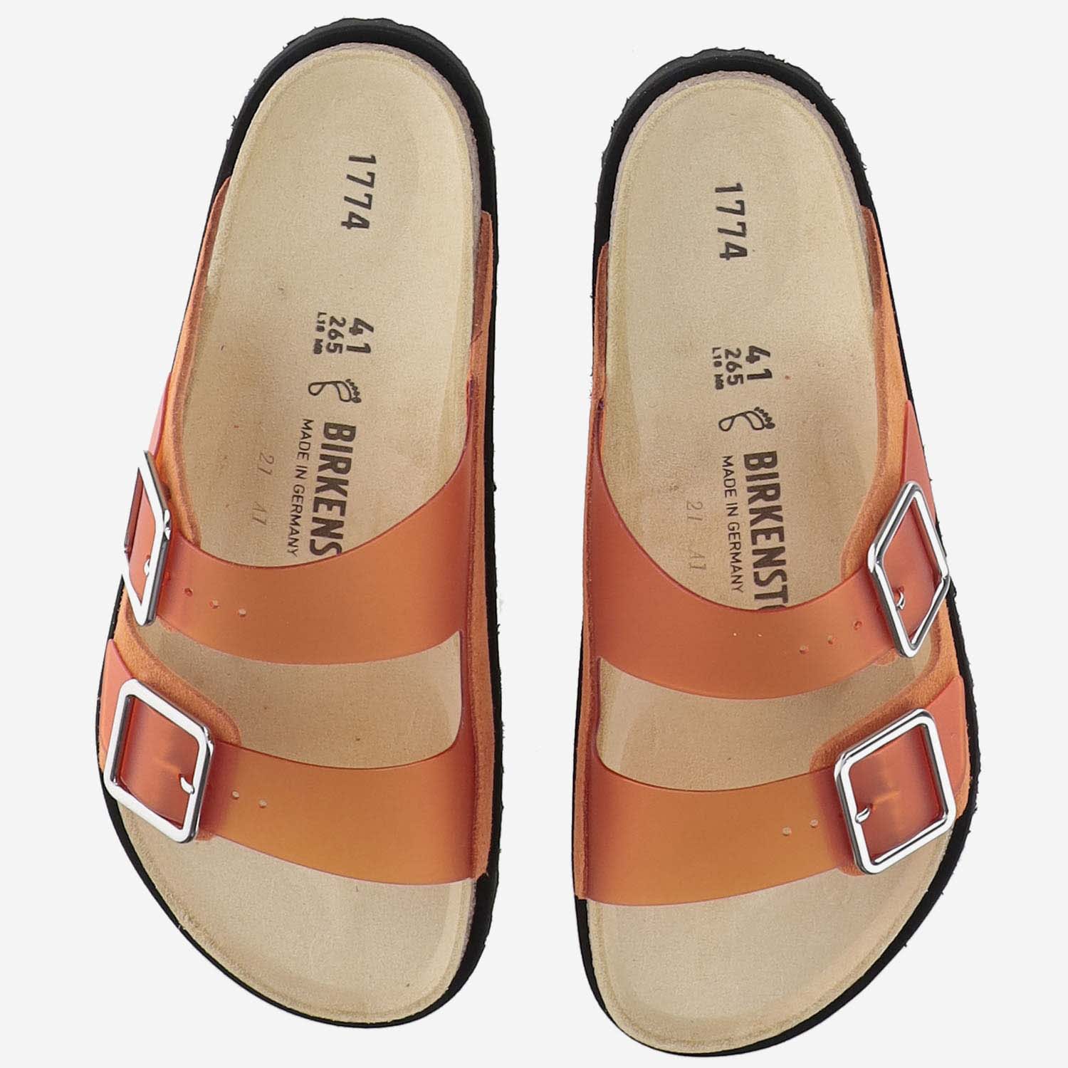 Shop Birkenstock Sandals 1774 Arizona In Orange