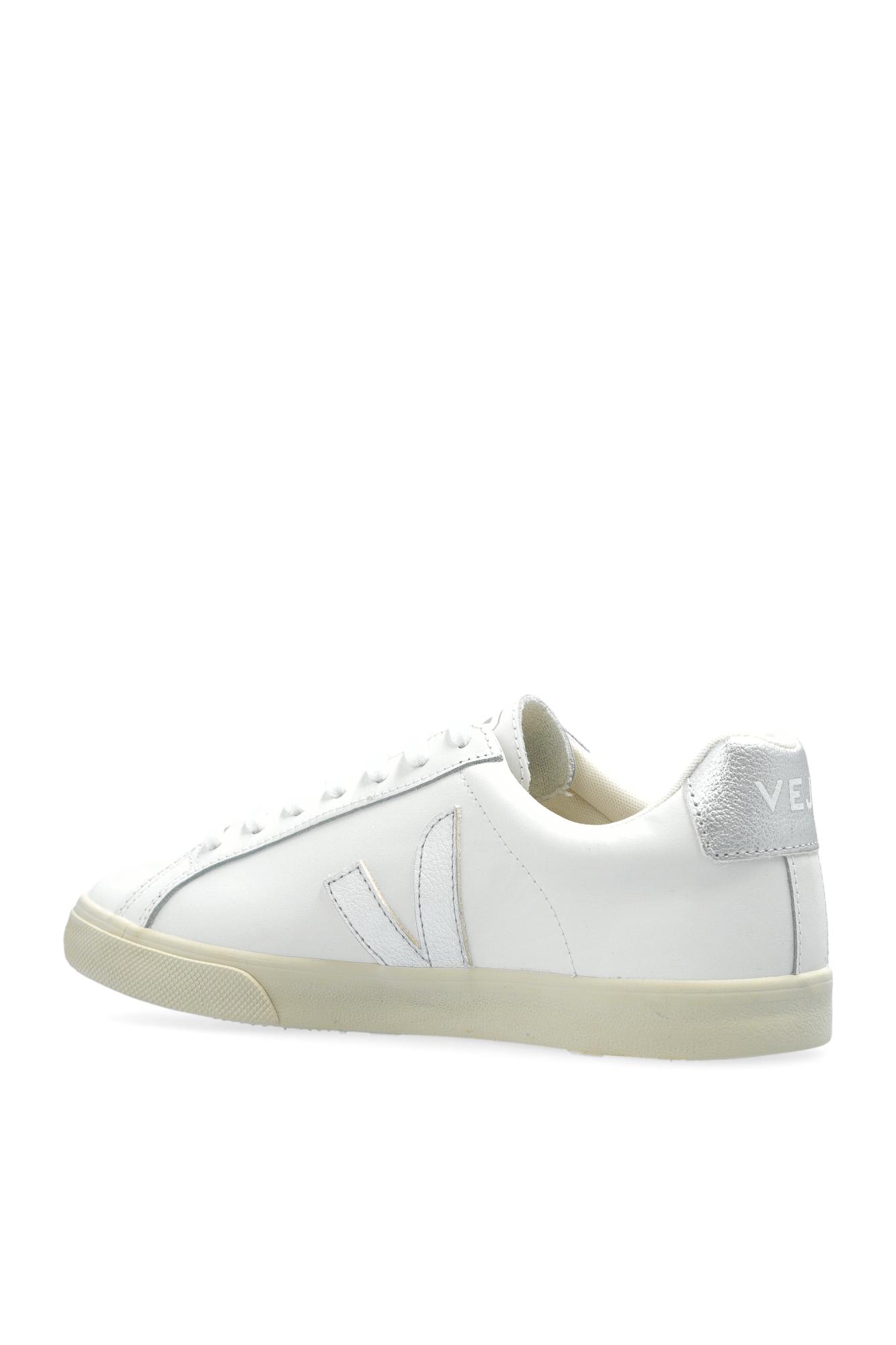 Veja Esplar Leather Sneaker In White Silver In White