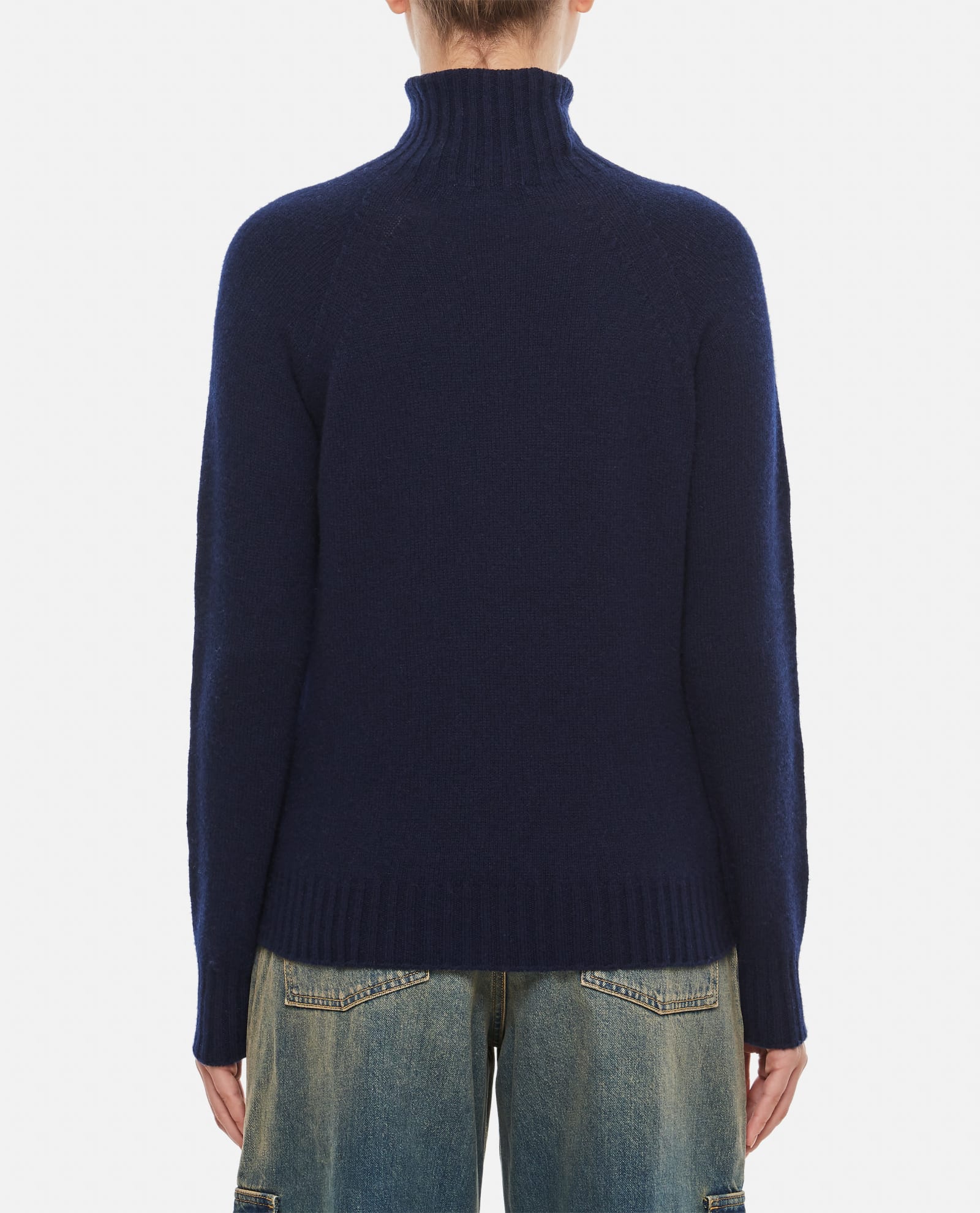 Shop Drumohr Turtleneck Sweater In Blue