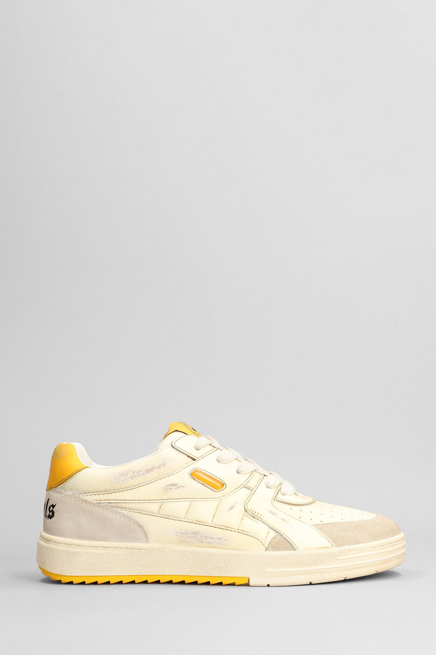 Palm Angels Palm University Low-top Sneakers In Beige