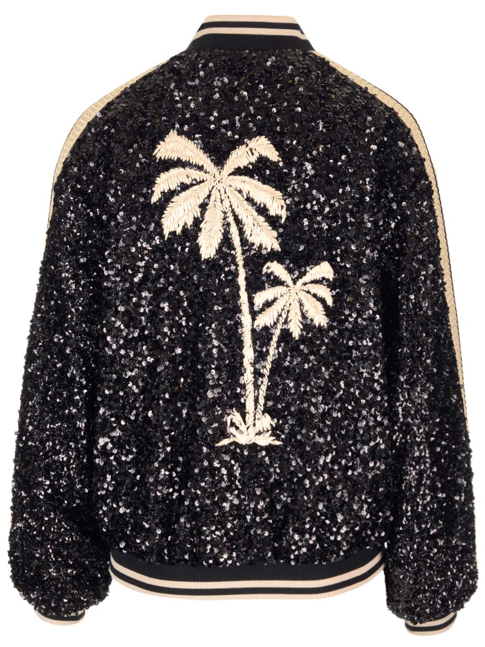 Shop Palm Angels Soiree Bomber Jacket In Black Off