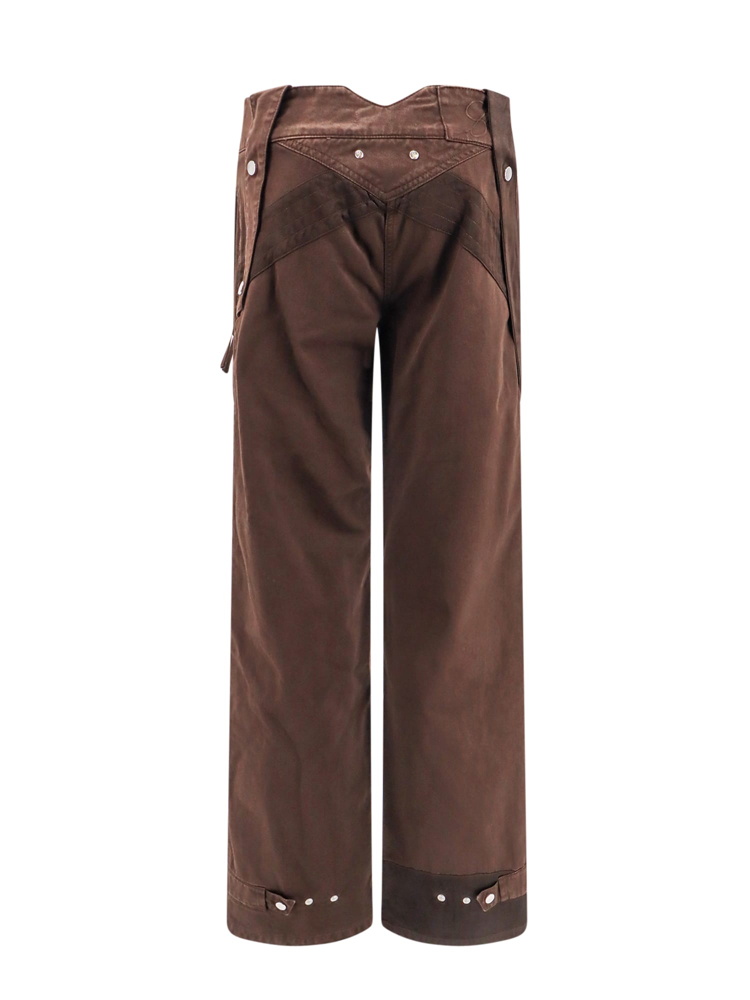 Shop Blumarine Trouser In Brown