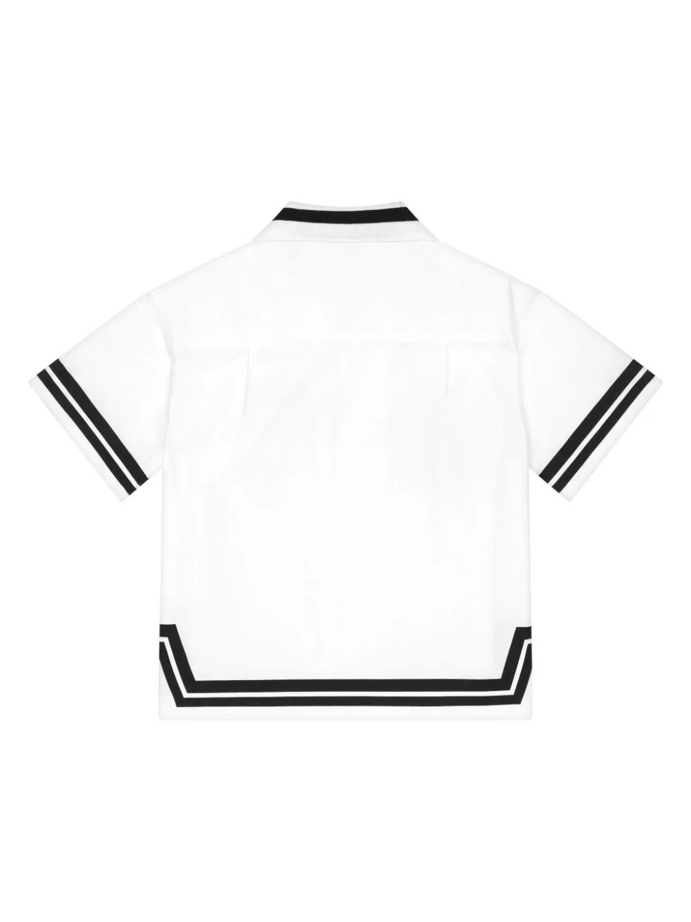 Shop Dolce & Gabbana White Shirt With Patch Decorations