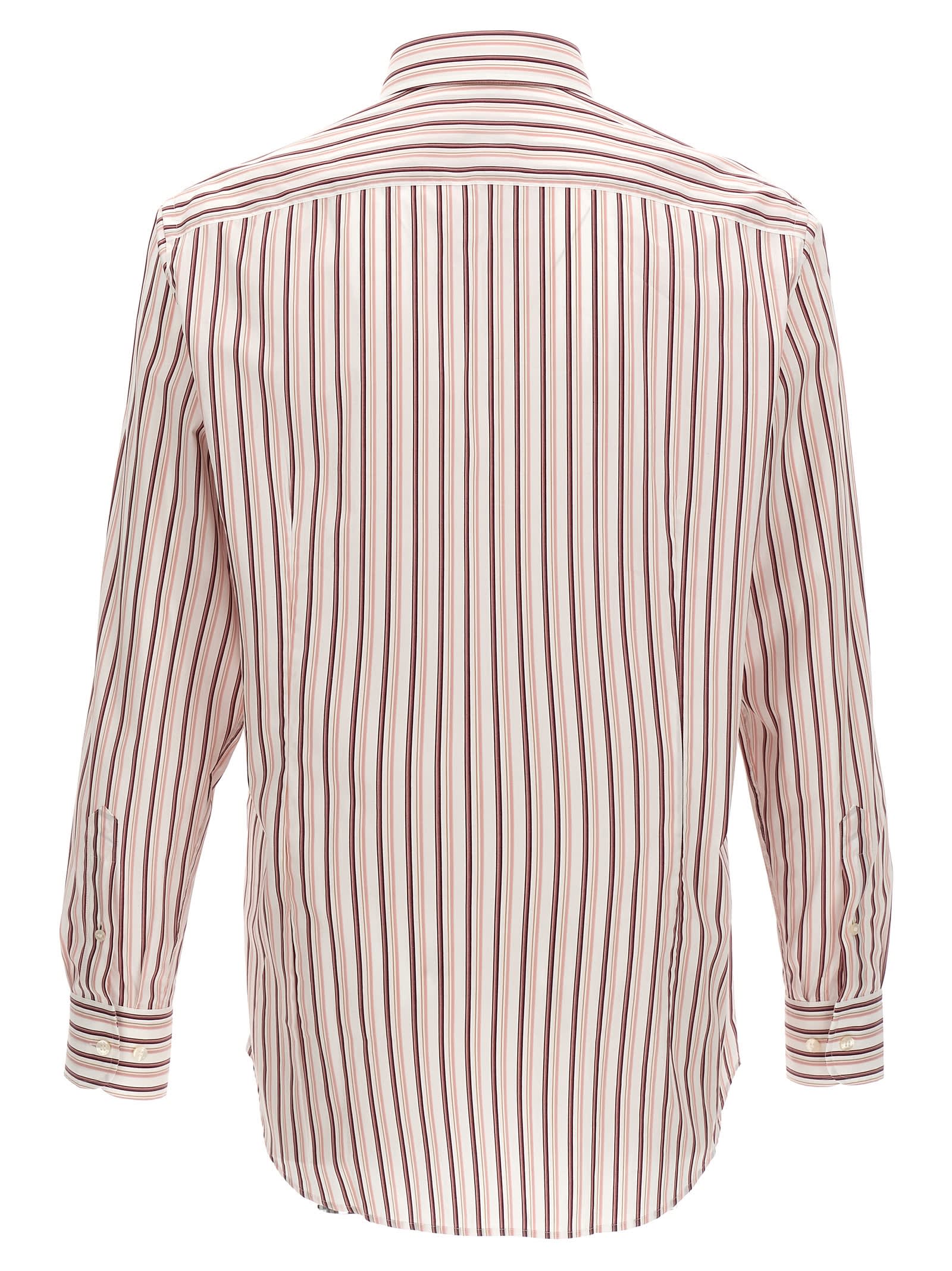 Shop Etro Logo Embroidery Shirt In Pink