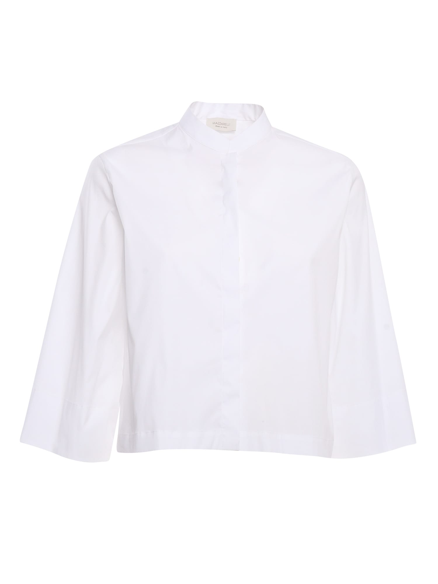 White Cropped Shirt