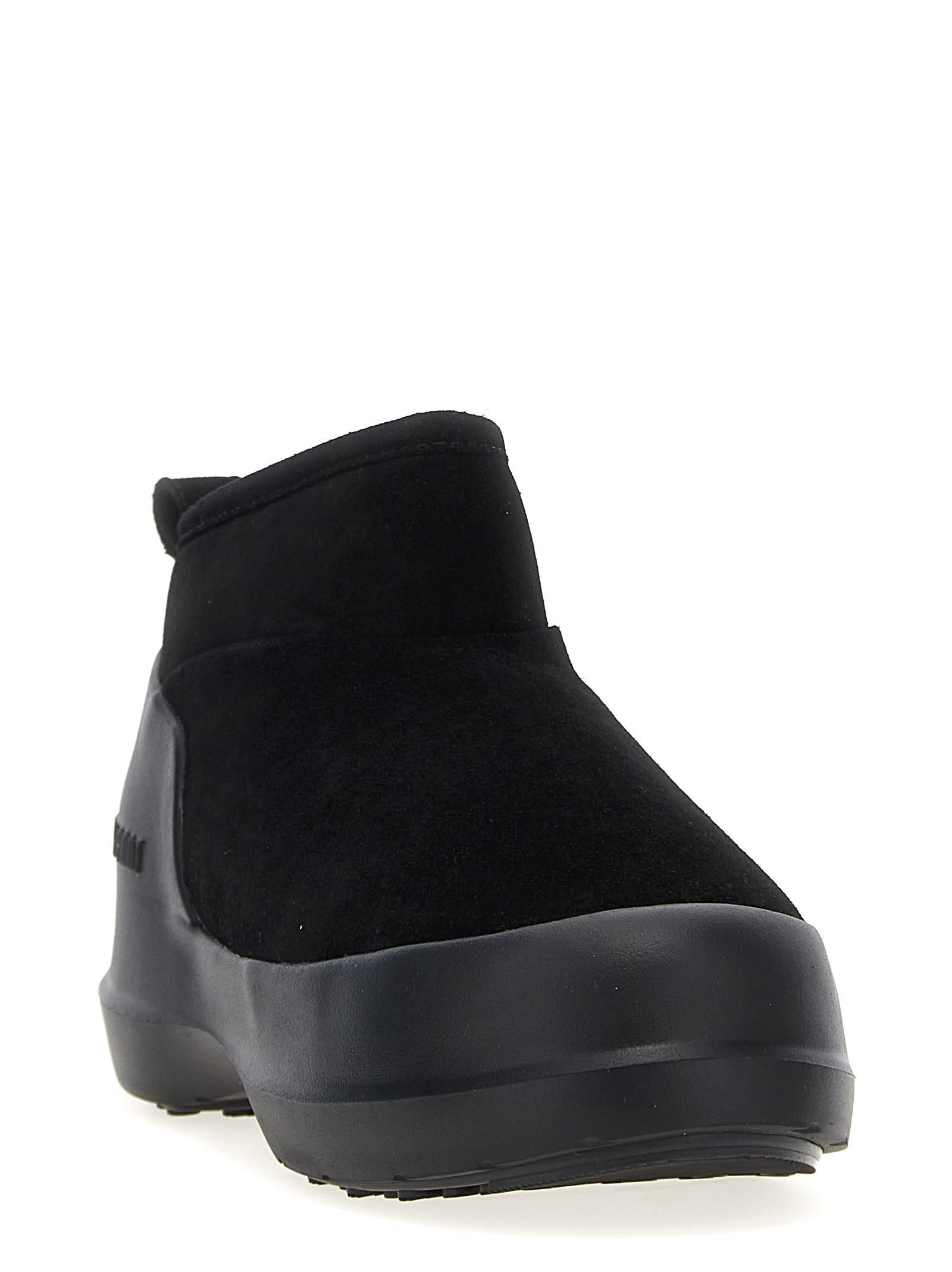 Moon Boot Luna Low-suede Boots In Black