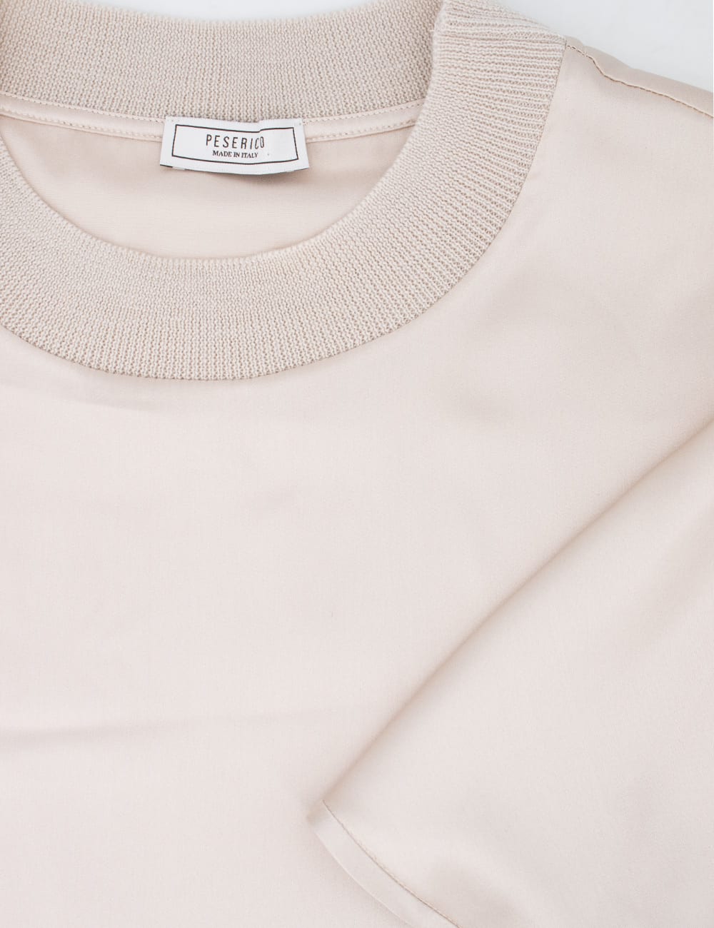 Shop Peserico Sweater In Beige Perla