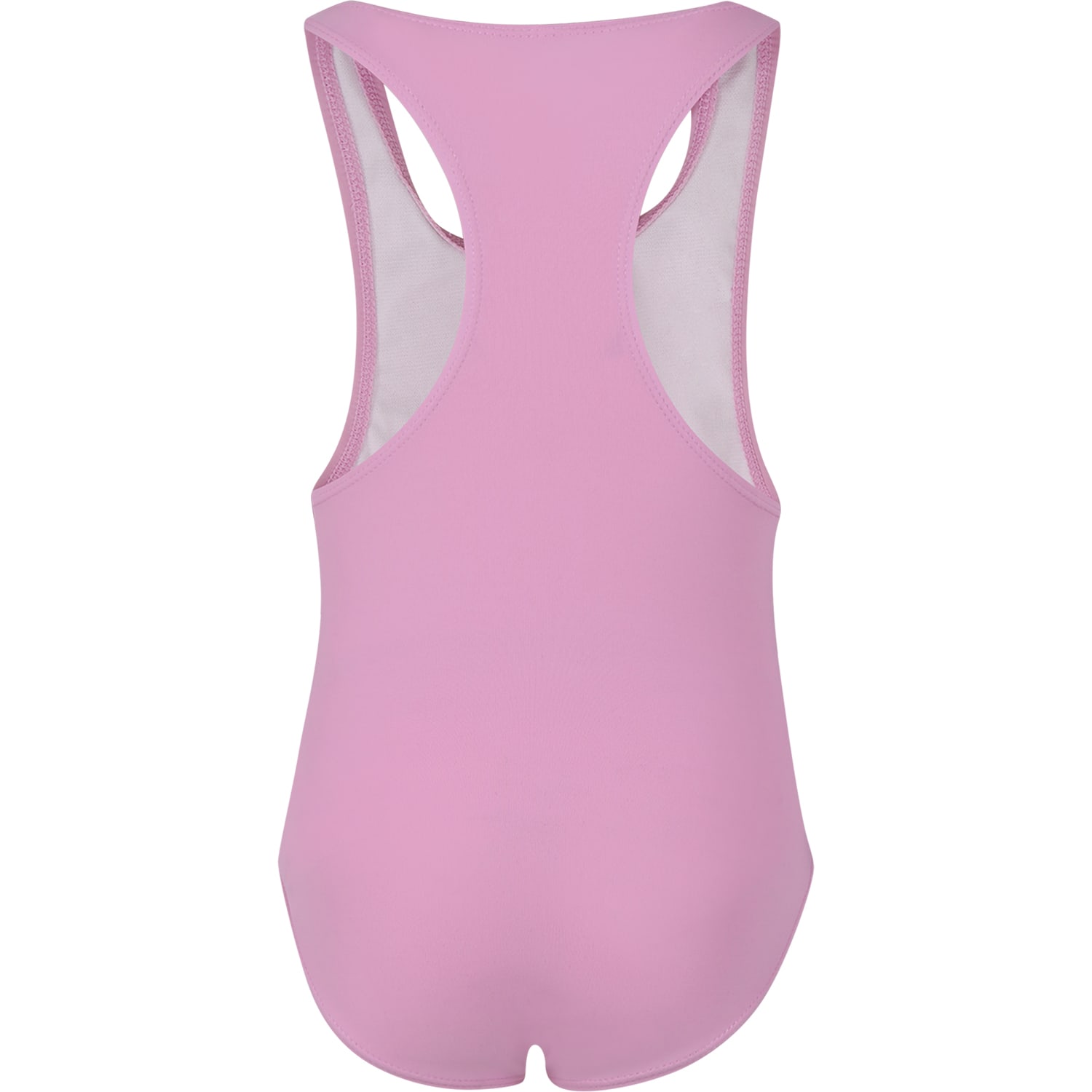 Shop Stella Mccartney Pink Swimsuit For Girl With Star In Rosa