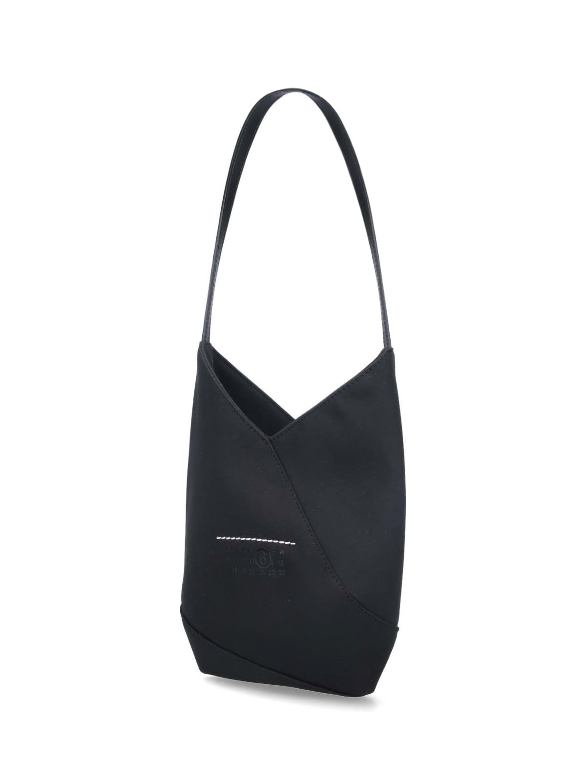 Shop Mm6 Maison Margiela Japanese Satin Tote Bag In Black