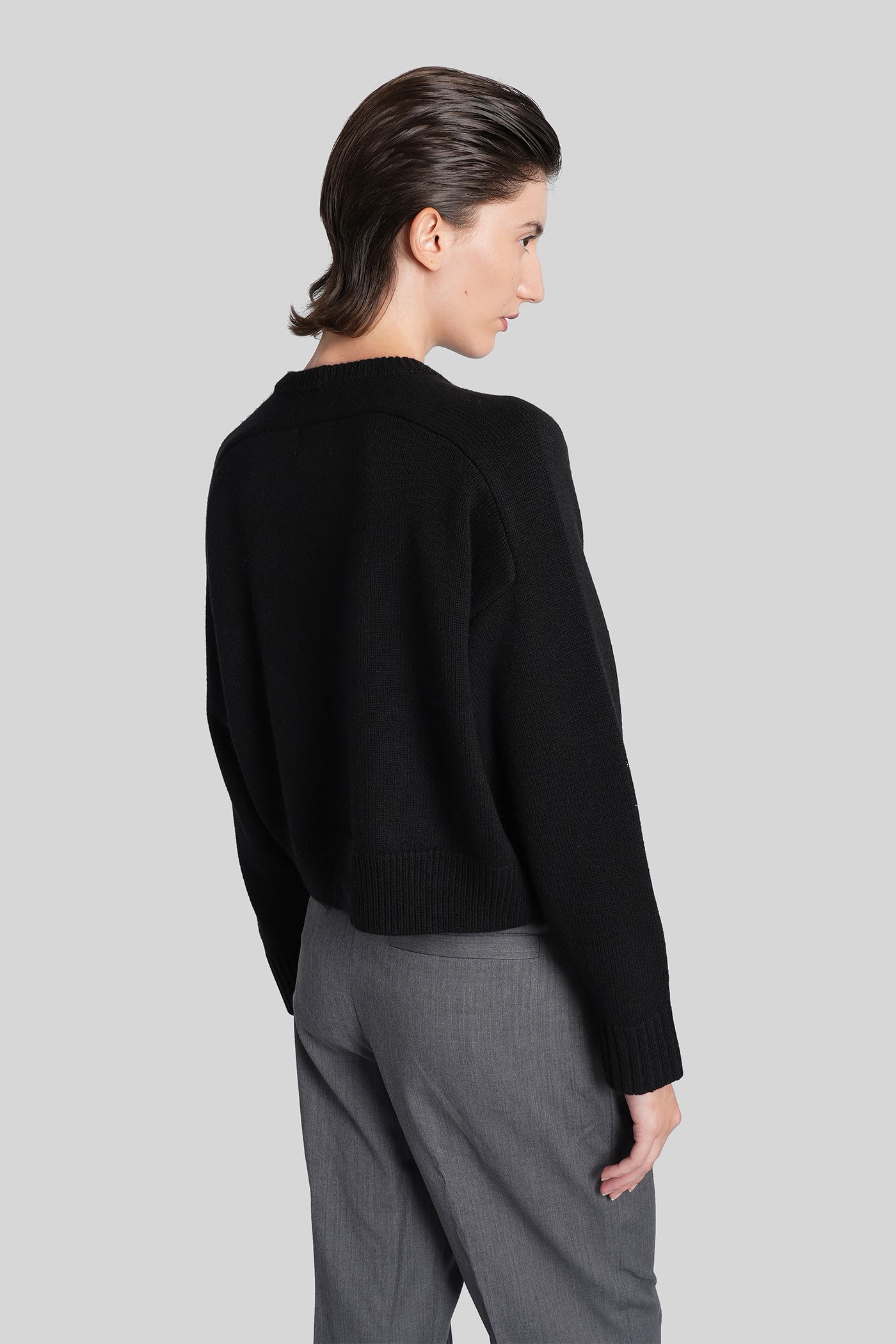 Loulou Studio Bruzzi Lds Knitwear In Black Wool In Black