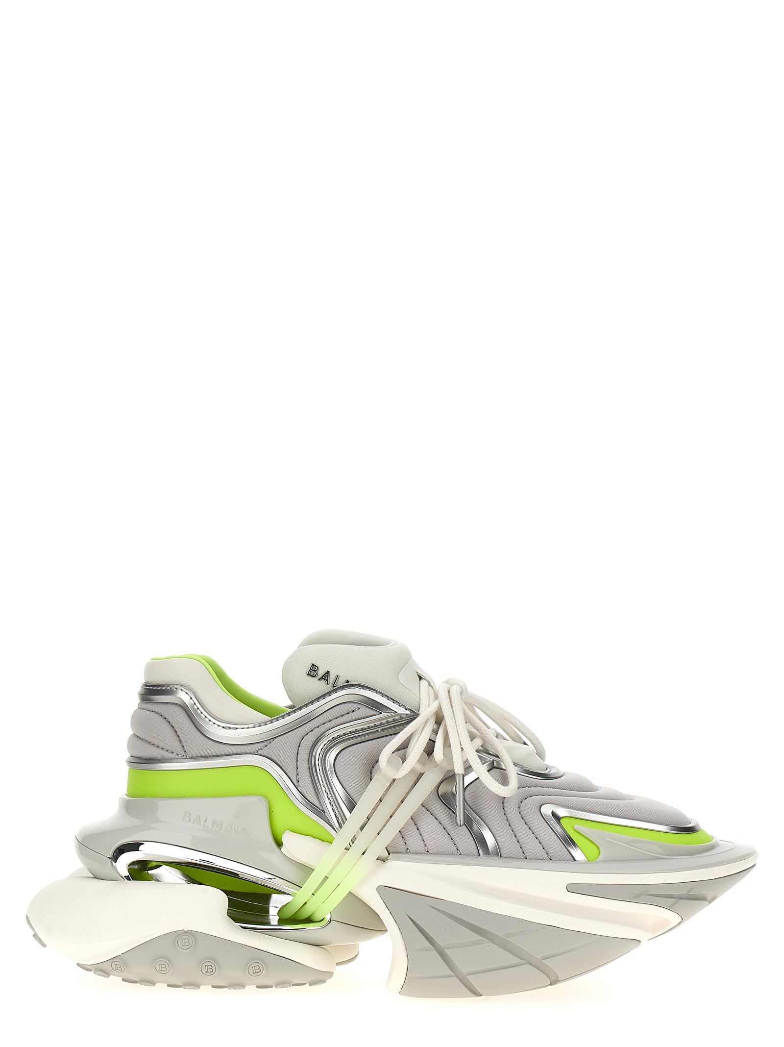 Shop Balmain Unicorn Wave Sneakers In Multicolor