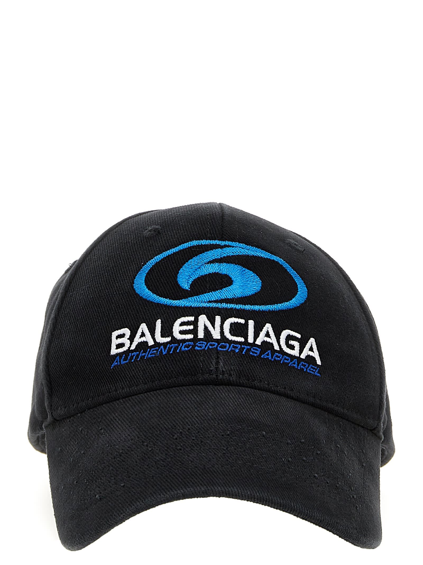 Shop Balenciaga Surfer Cap In Black