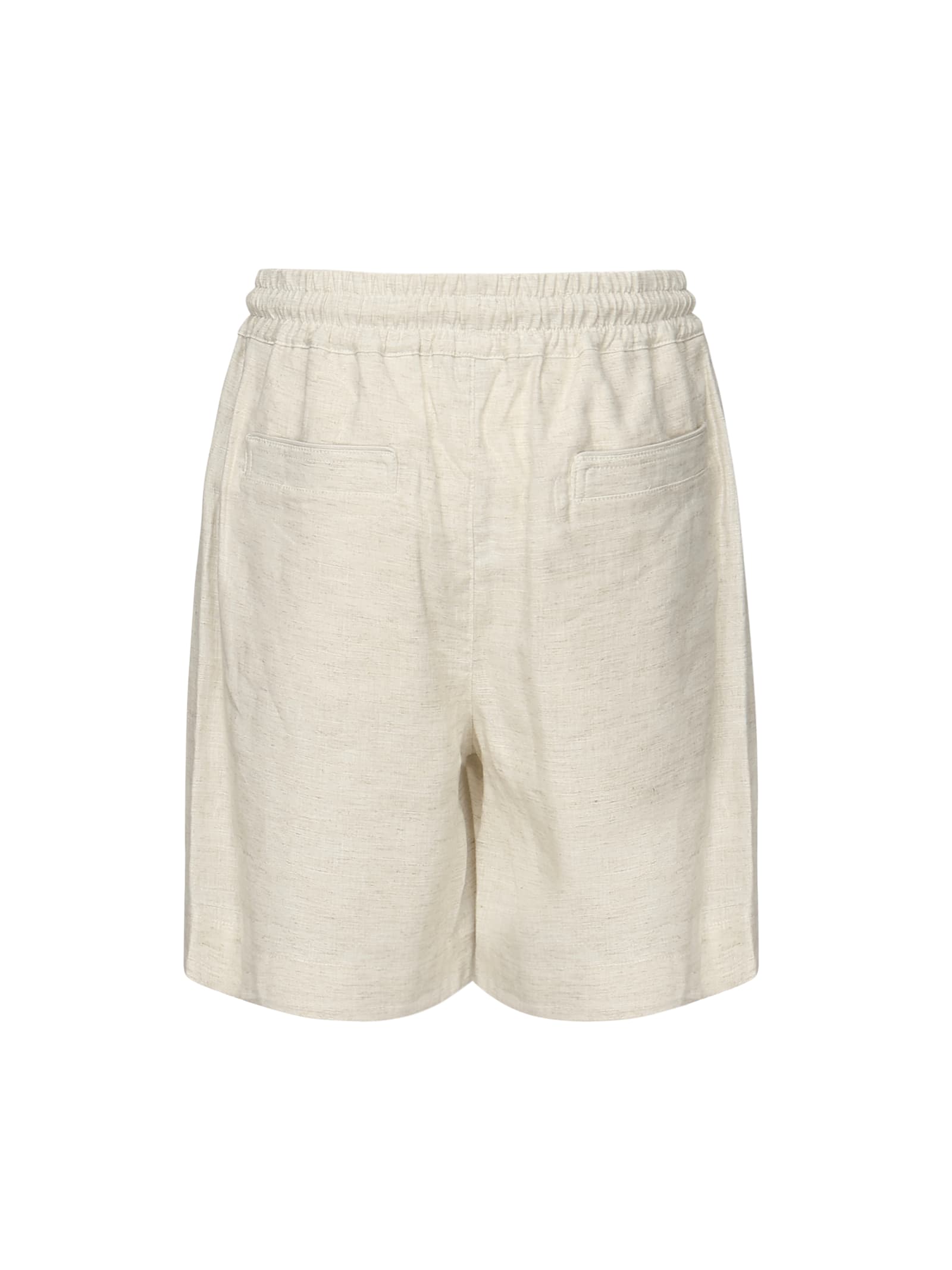 Shop Eleventy Linen Bermuda Shorts