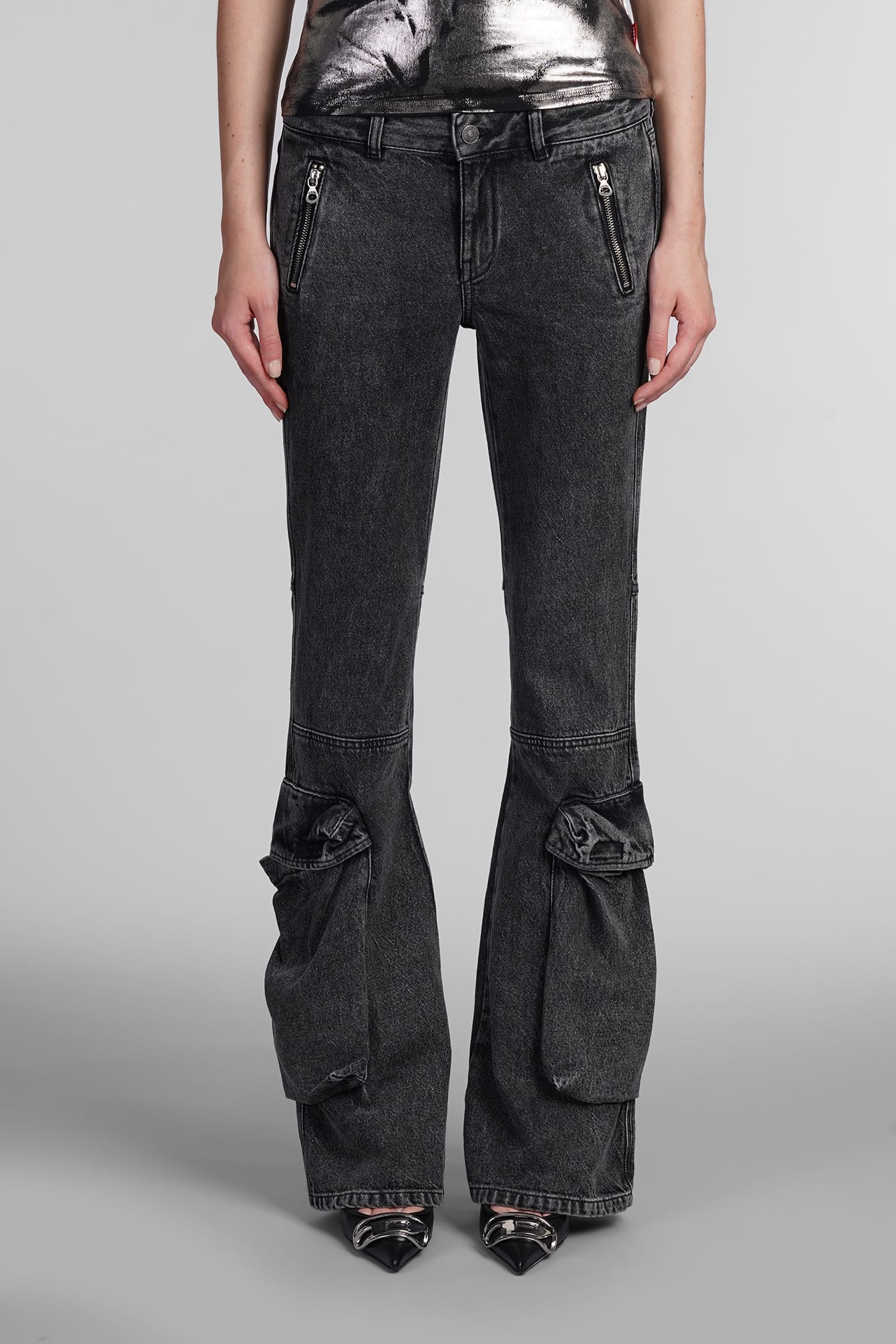 Shop Diesel D Poky Jeans In Black Denim