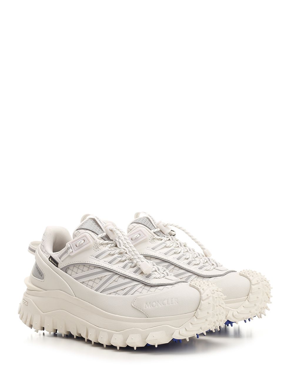 Shop Moncler Trailgrip Sneakers In White