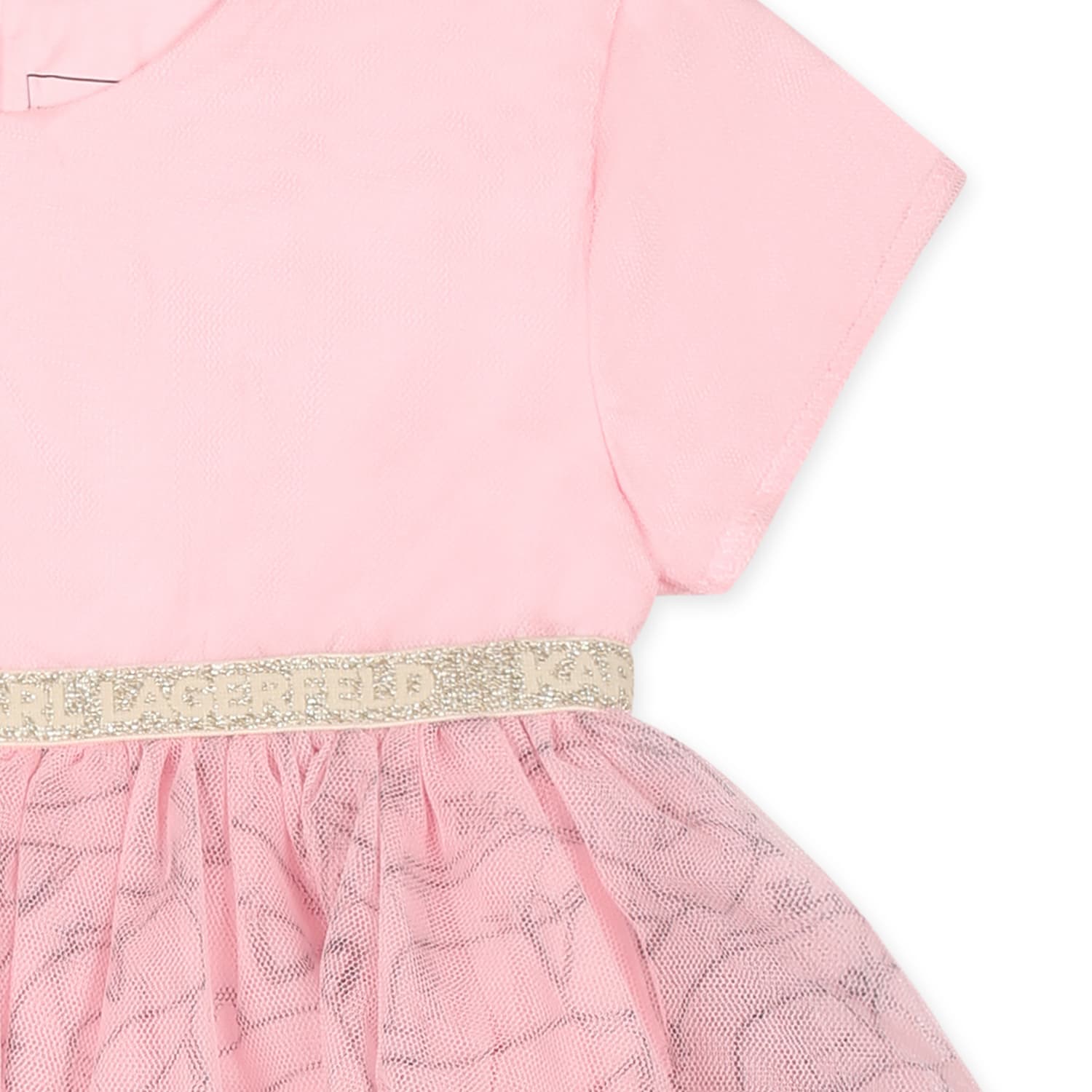 Karl Lagerfeld Pink Dress For Bbay Girl With Choupette In Pink