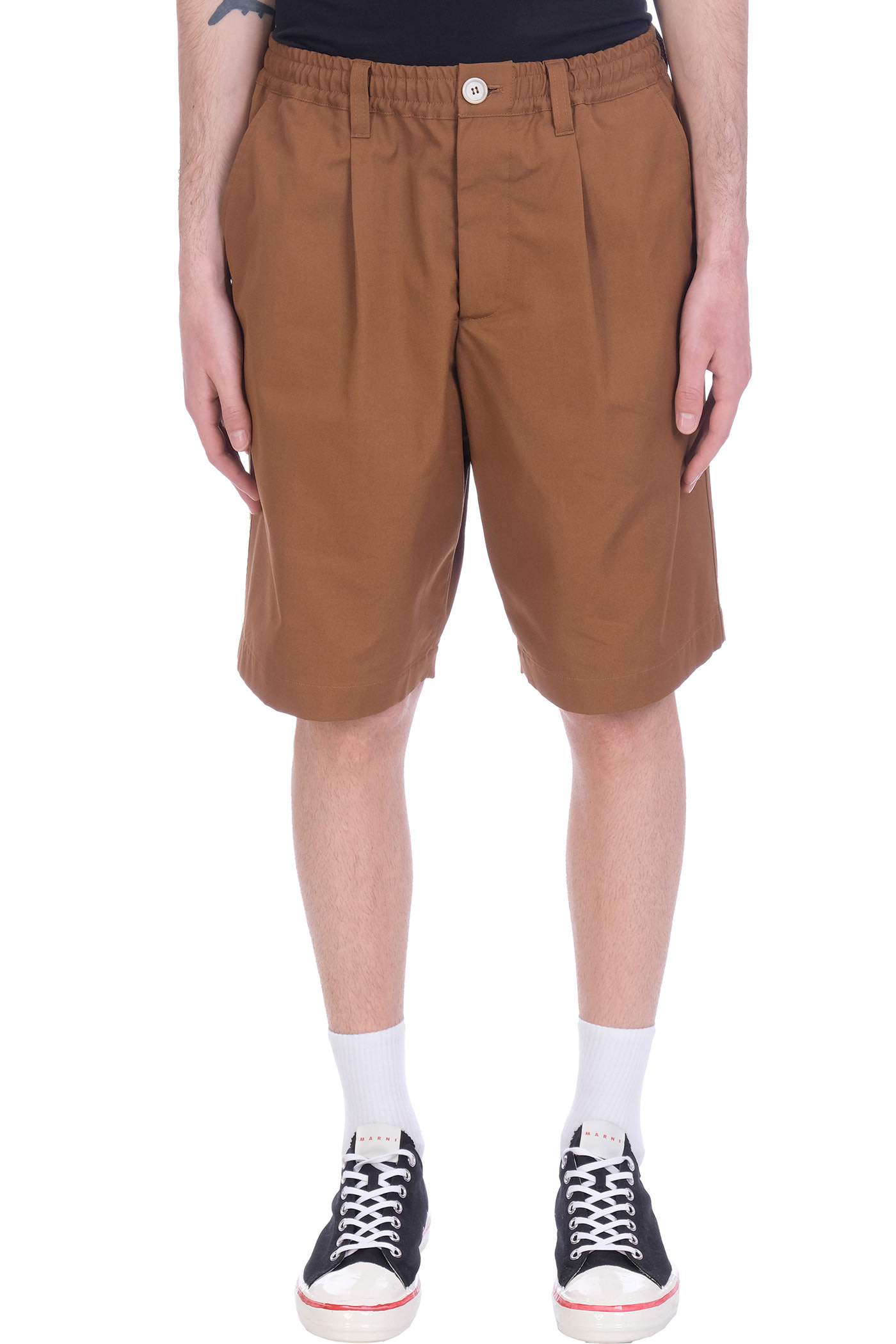 Marni Shorts In Brown Cotton