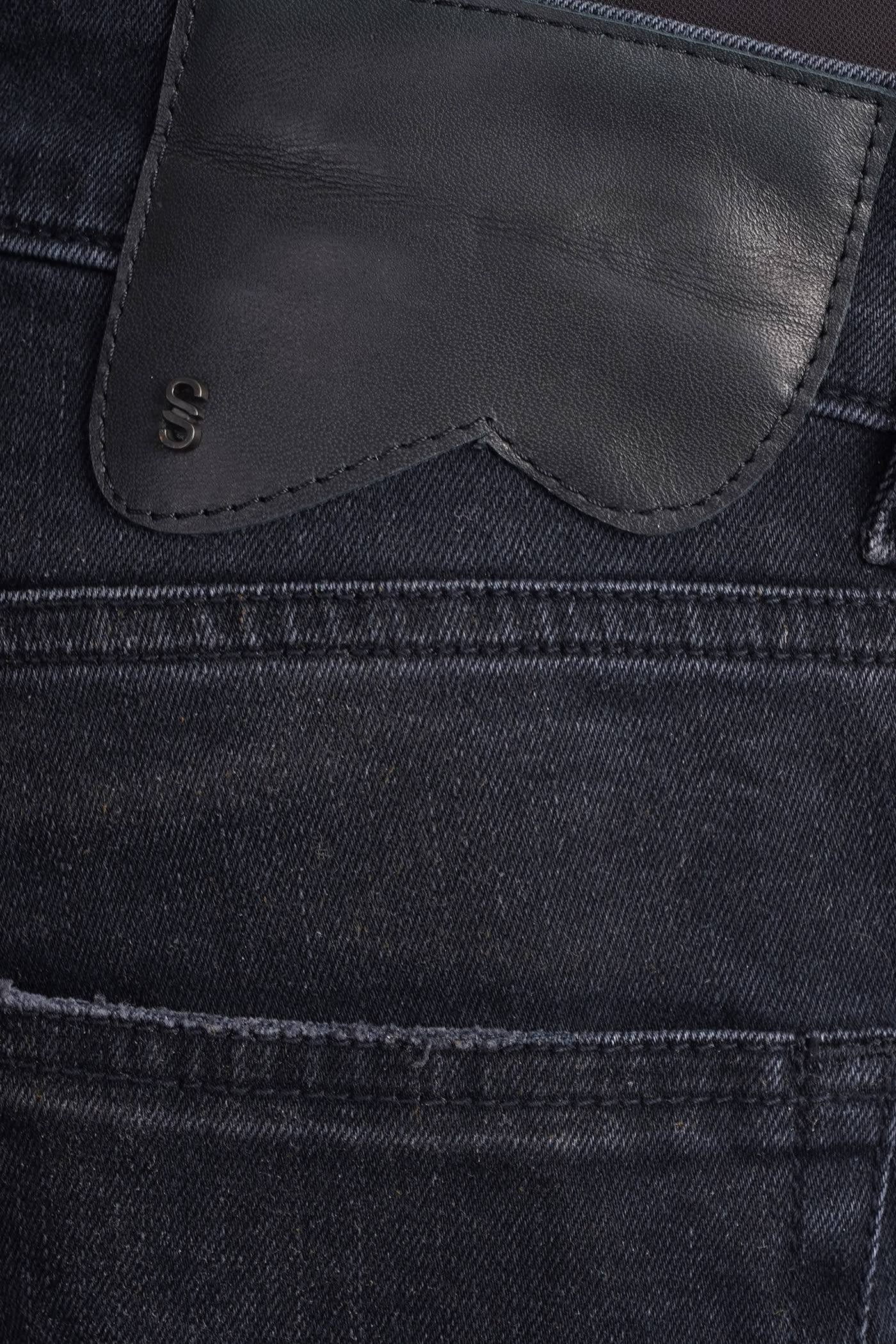 Shop Salvatore Santoro Jeans In Black Cotton